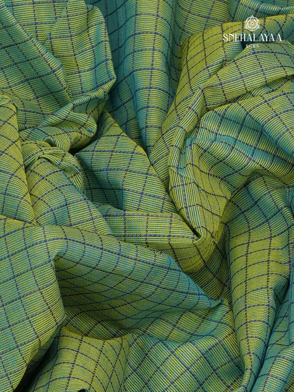 Teal Green Kanchi Cotton Saree