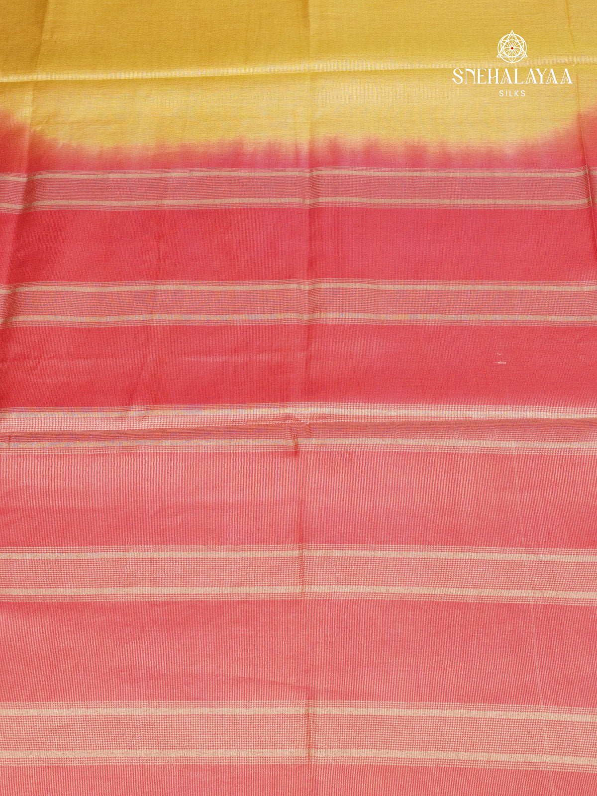 Yellow Bamboo Silk Saree