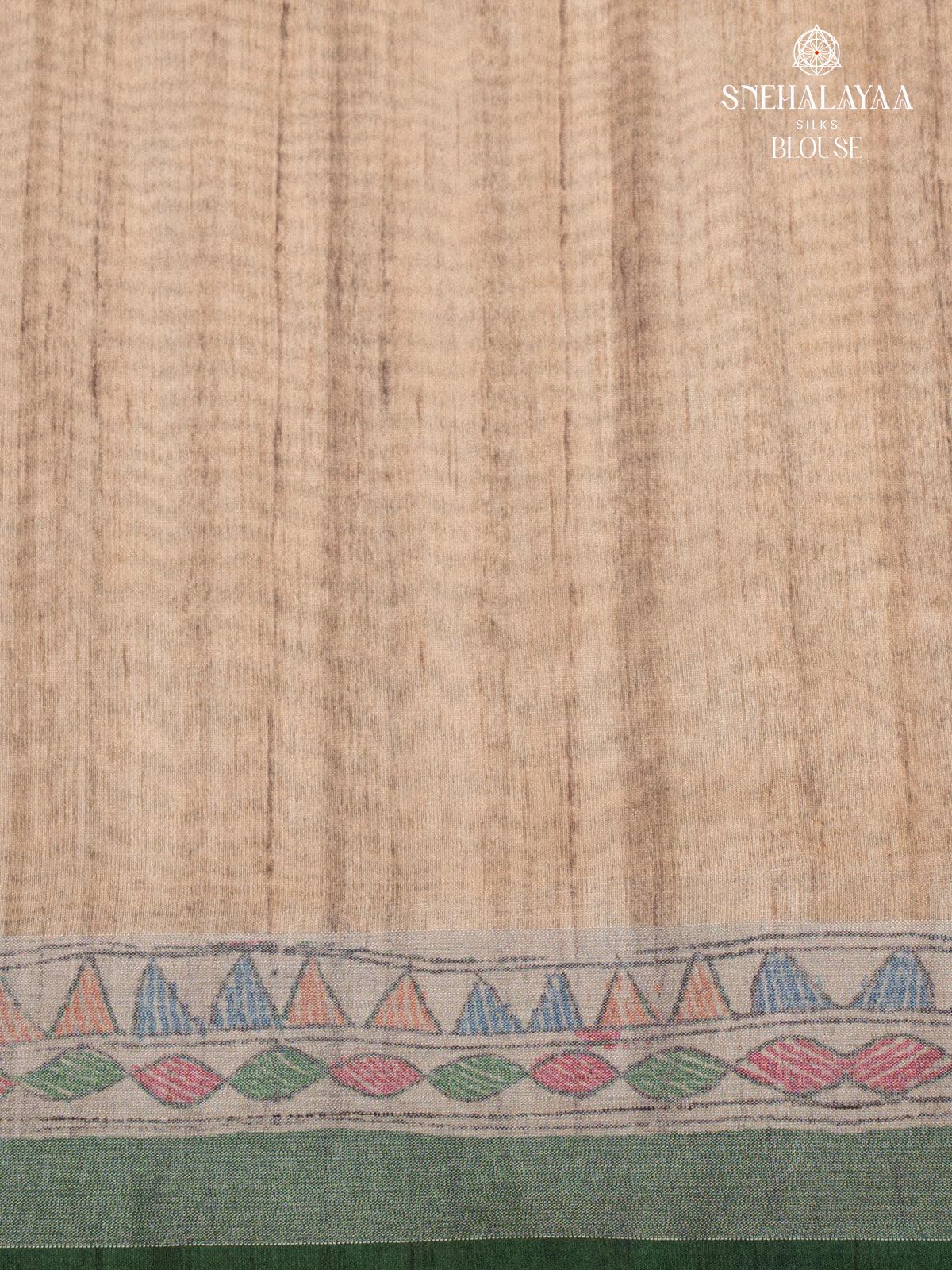 Forest Green Munga Tussar Saree