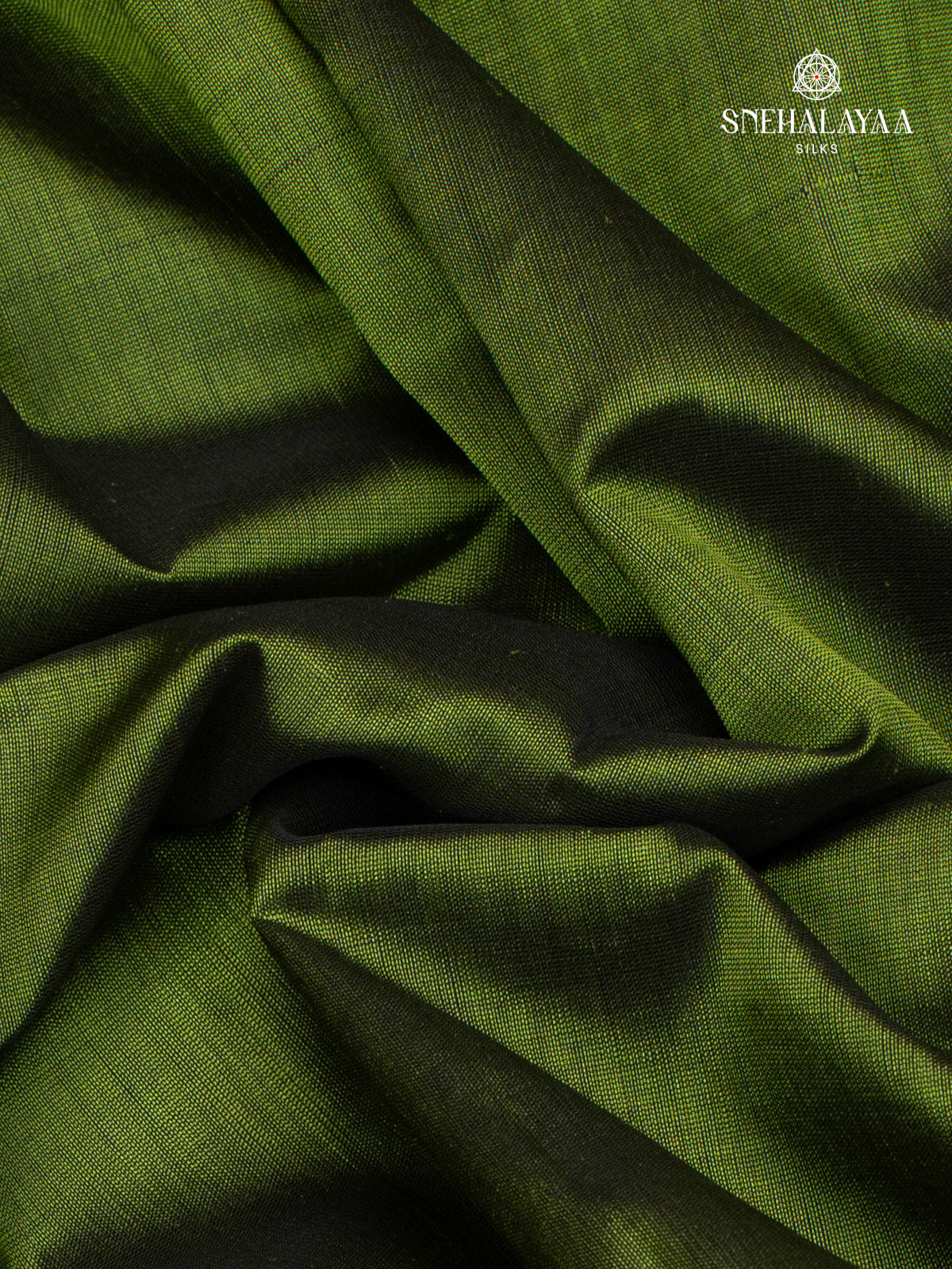 Olive Green Kanchi Silk Cotton Saree