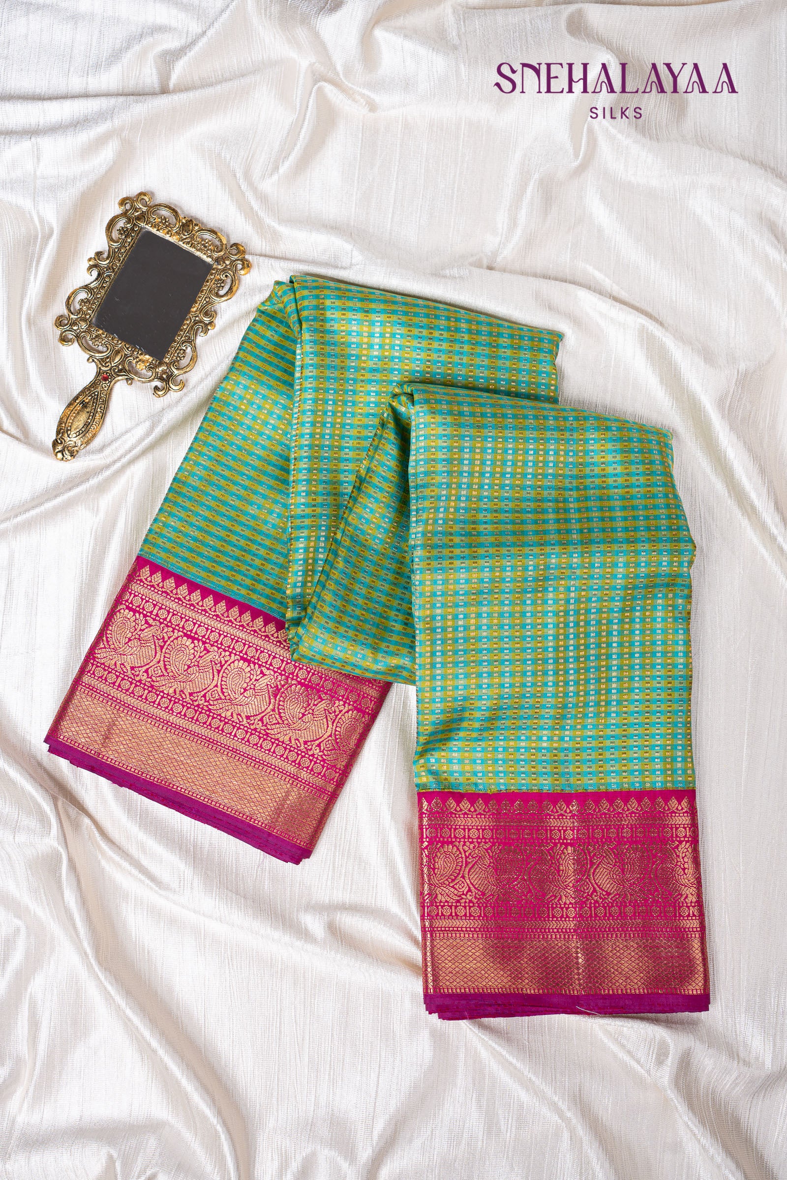 Fern Green Kancheevaram Silk Saree