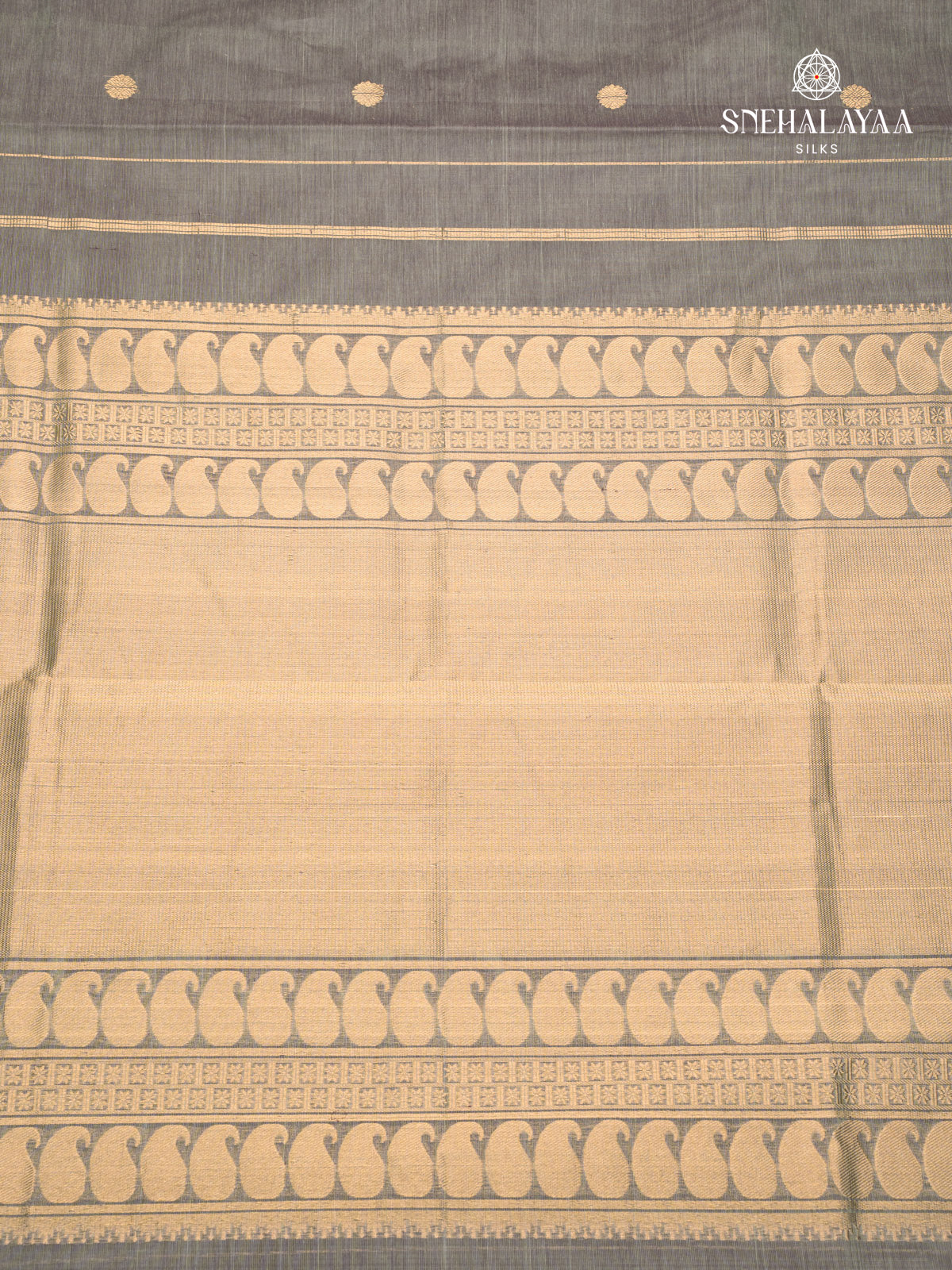 Grey Kanchi Silk Cotton Saree