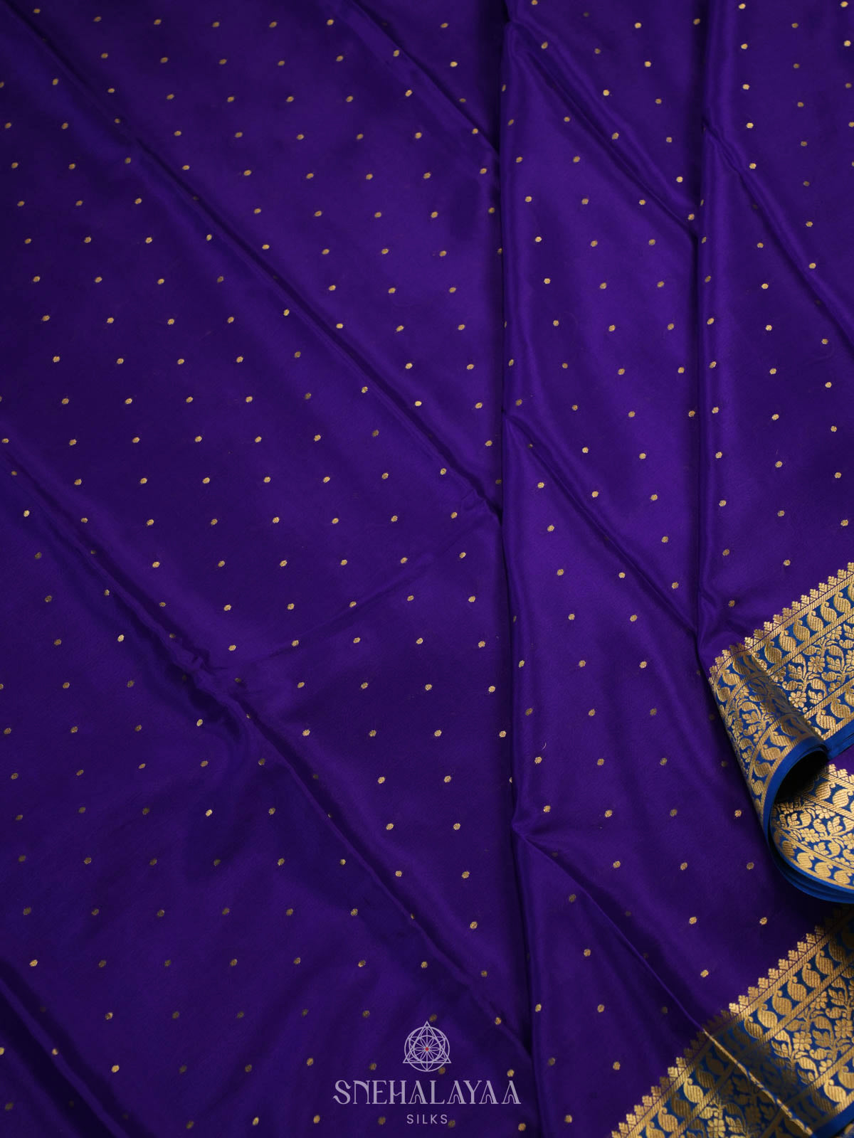 Purple Mysore Silk Saree