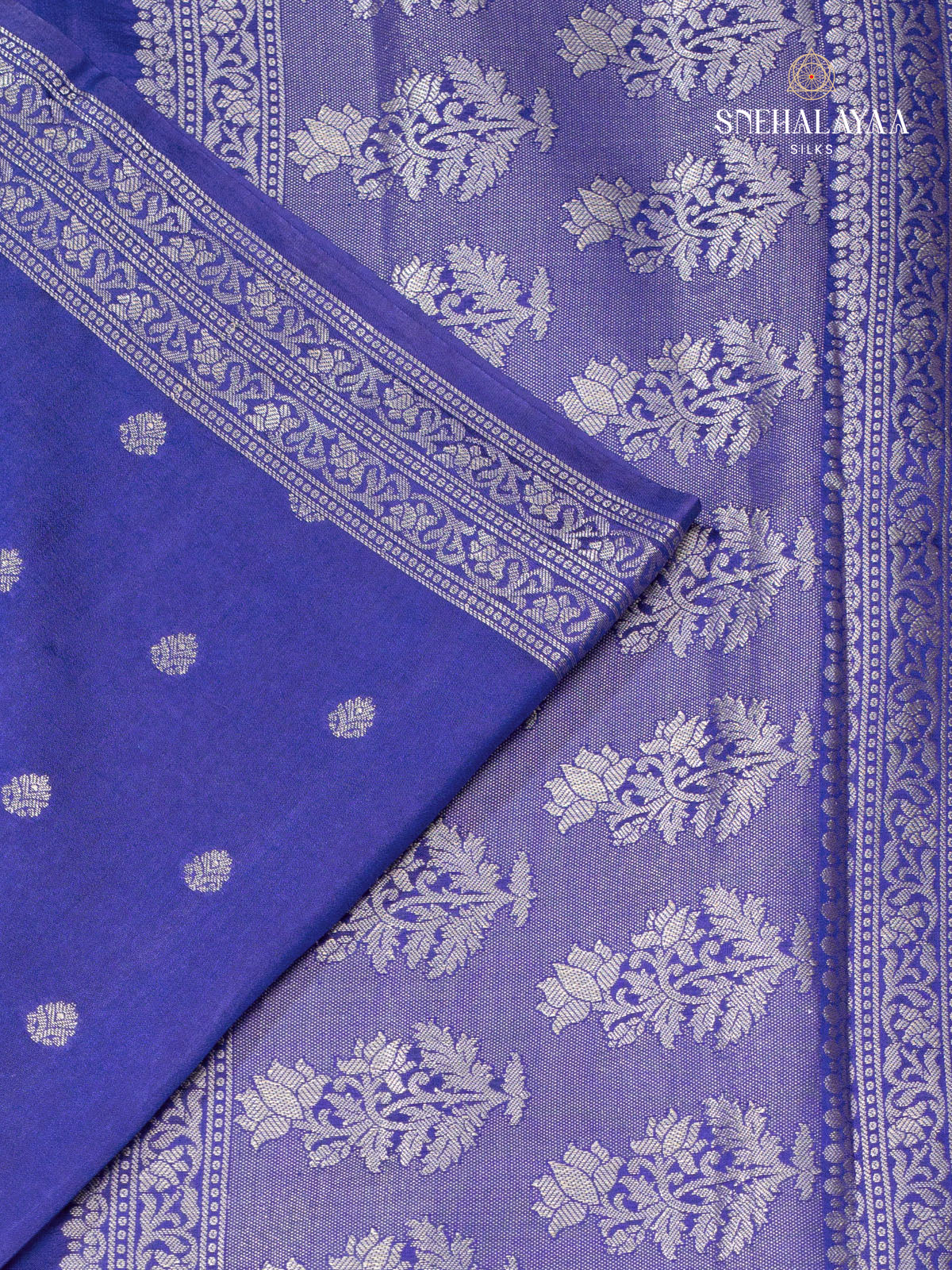 Blue Banaras Dupion Saree
