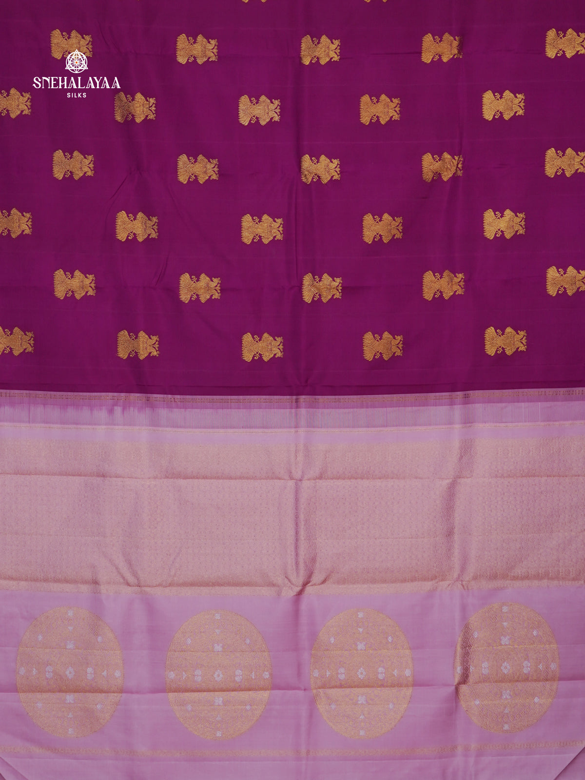 Purple Kanjivaram Silk Saree