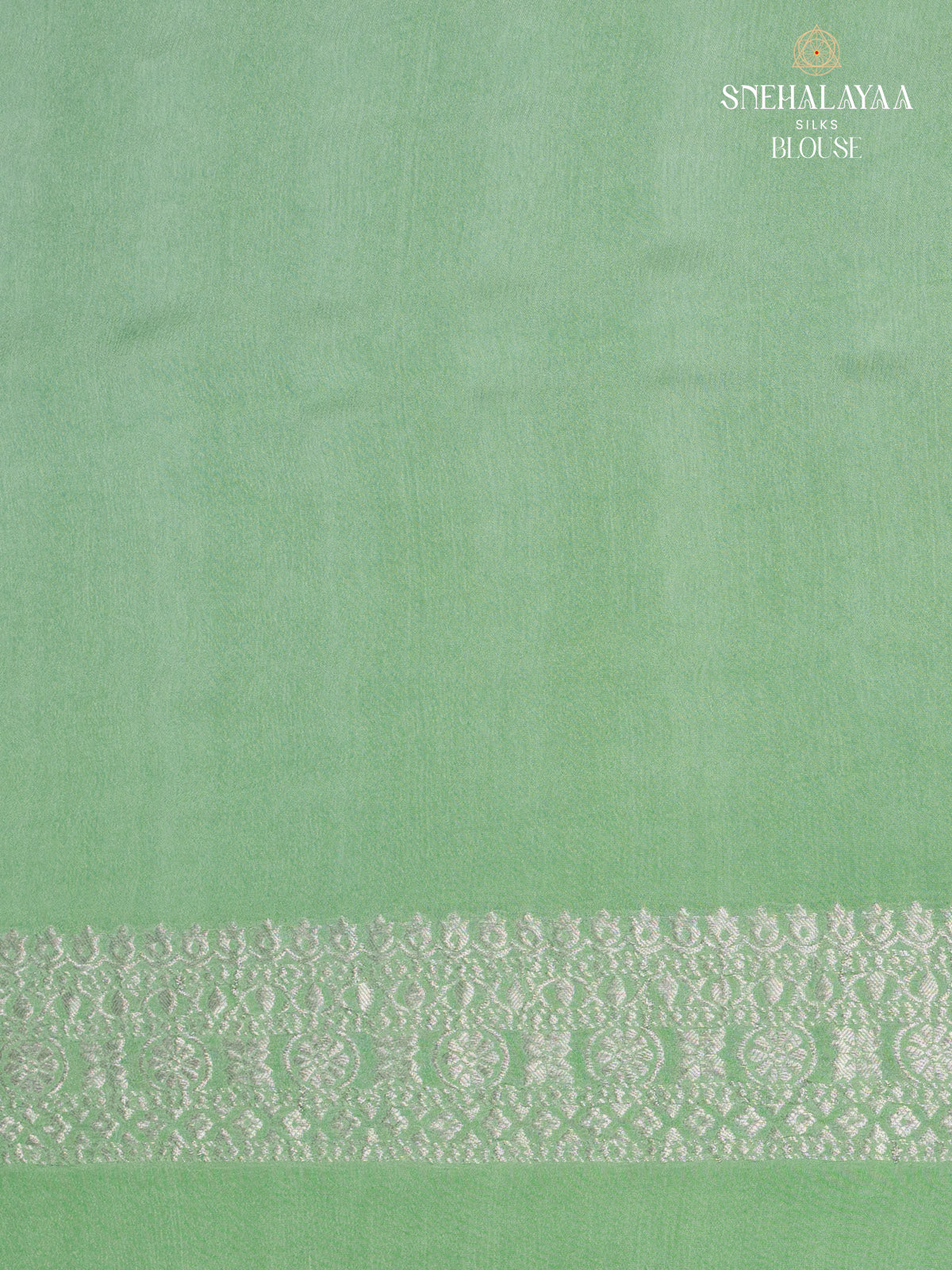 Light Green Banaras Crepe Silk Saree