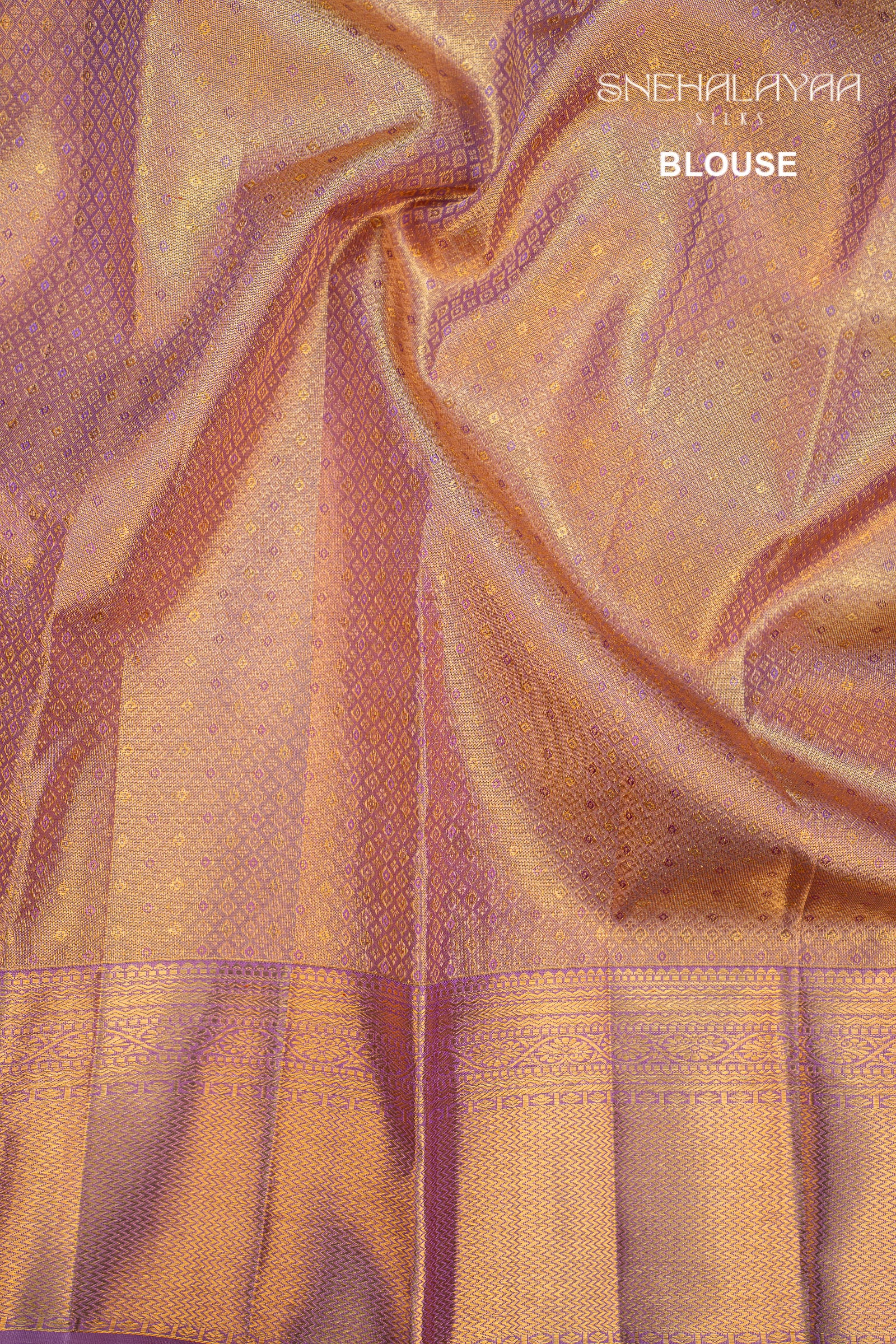 Purple Kancheevaram Tissue Silk Saree