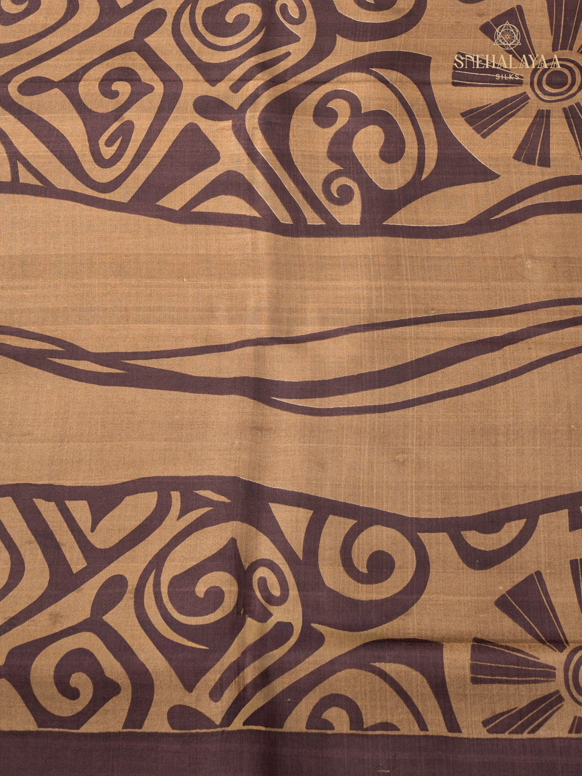 Brown Tussar Saree