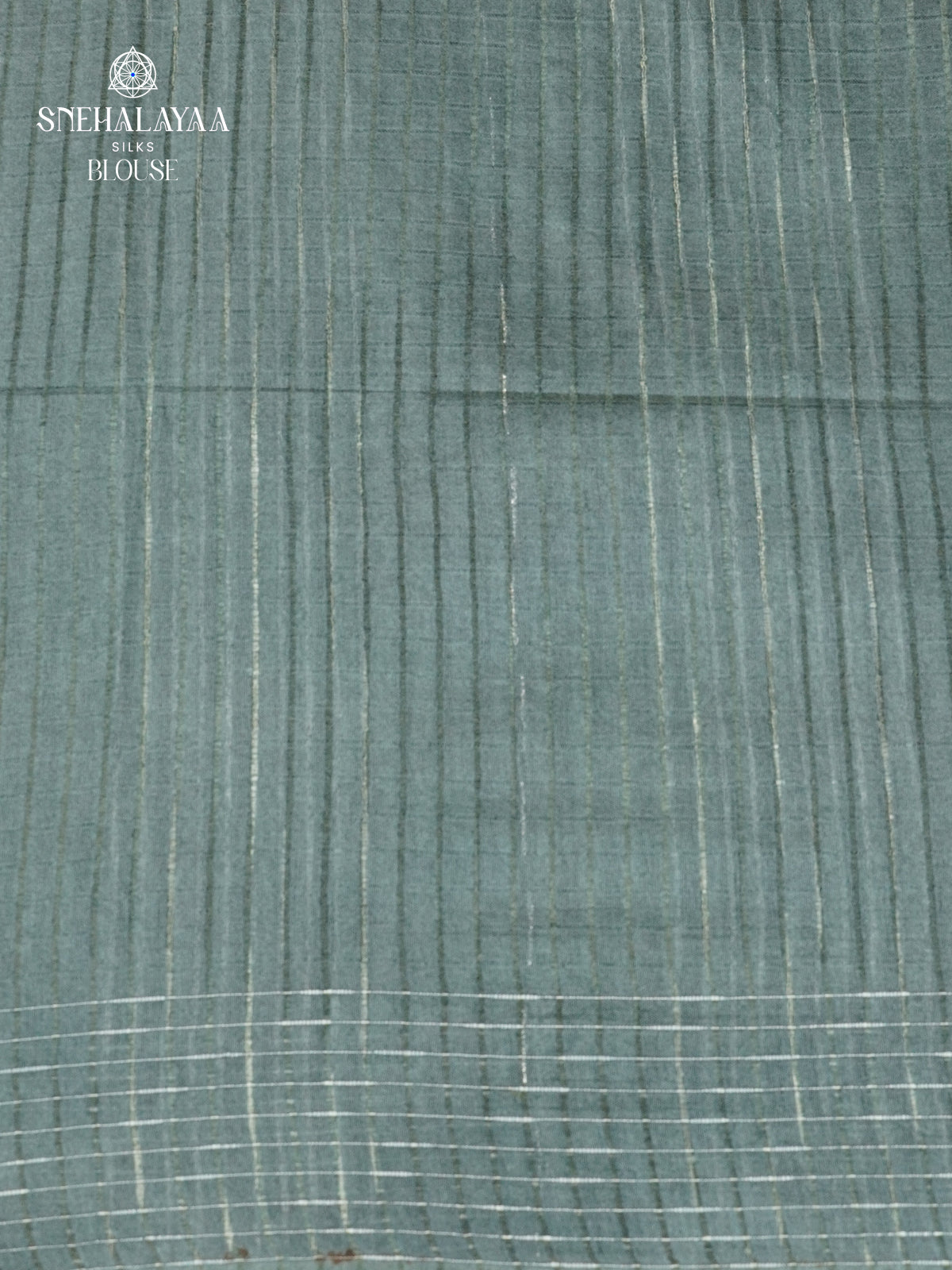 Forest Green Bamboo Silk Saree