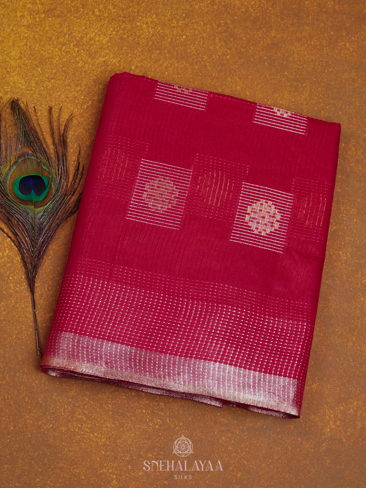Pink Bamboo Silk Saree