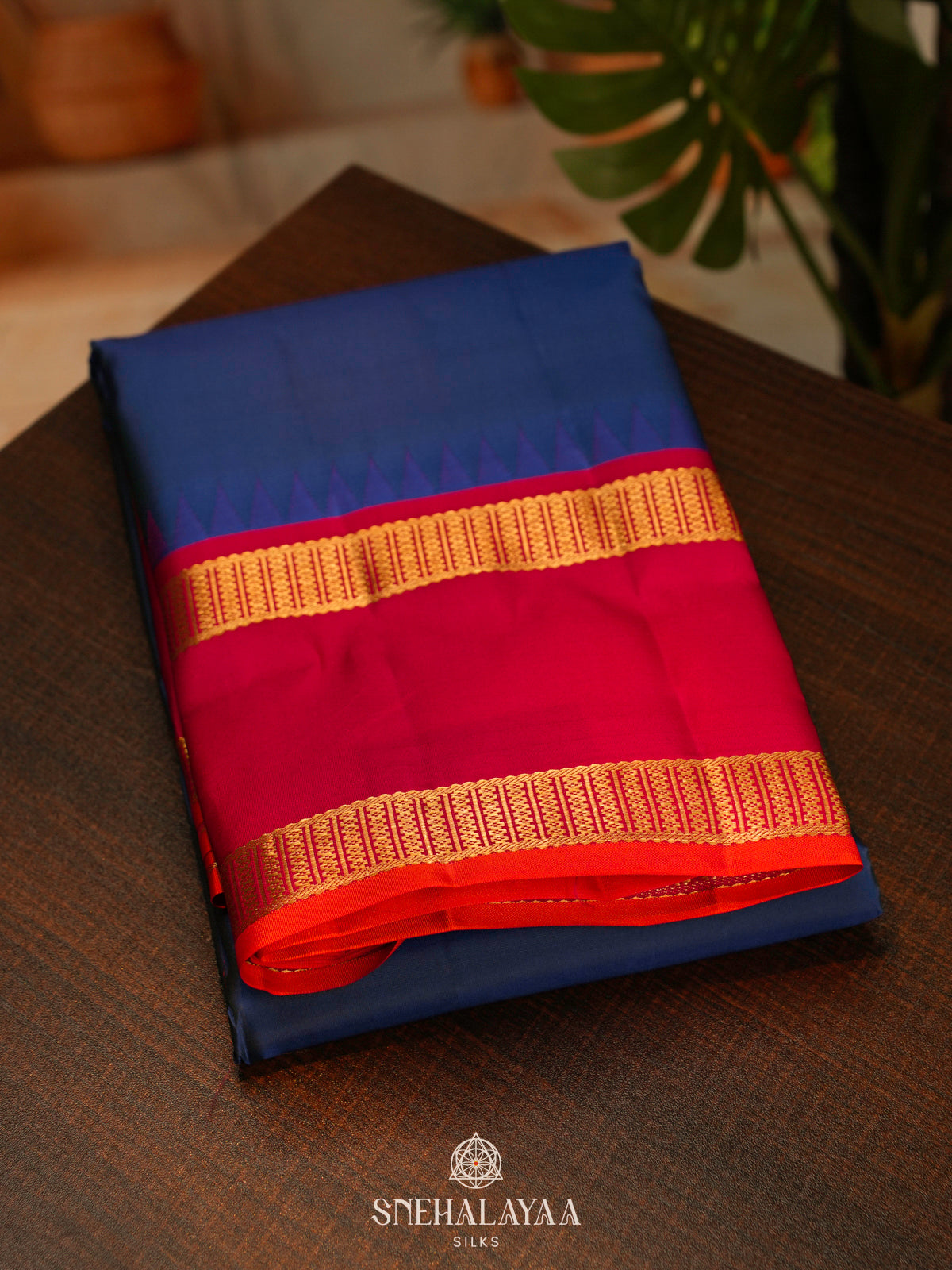 Blue Kanjivaram Silk Saree