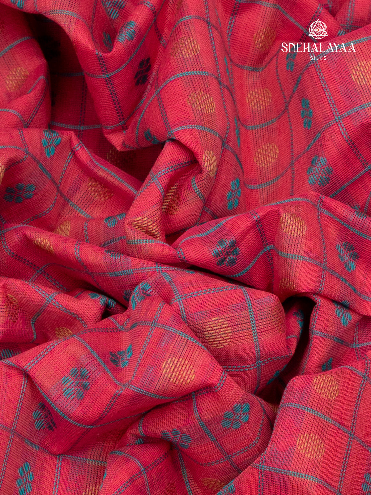 Peach Pink Pure Kanchi Cotton Saree