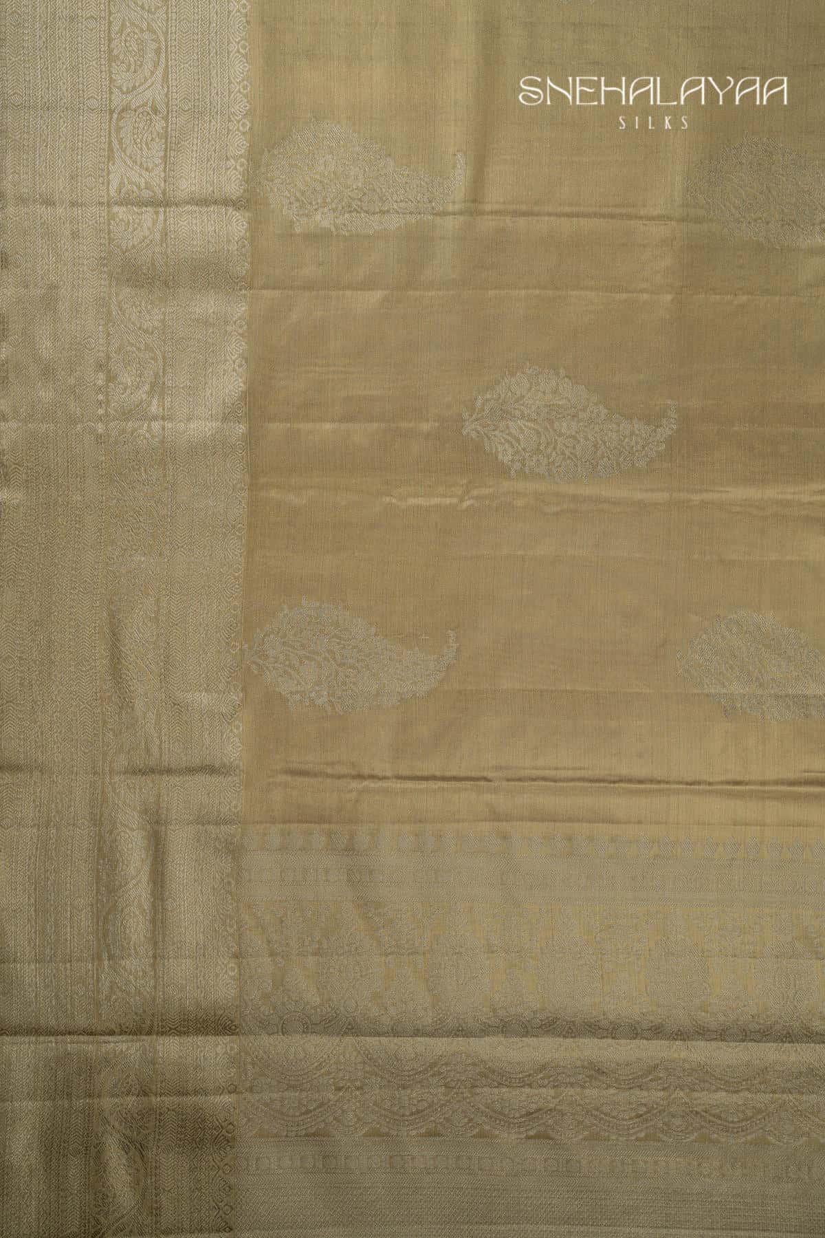 Gold Kancheevaram Tissue Silk Saree
