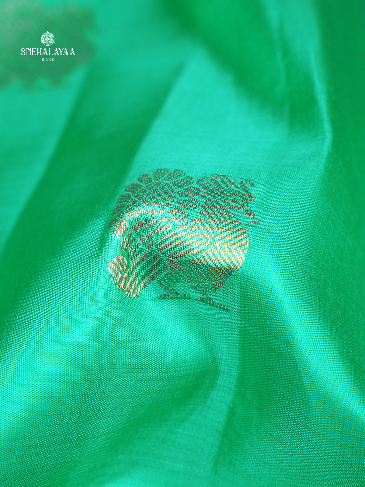 Teal Green Kanjivaram Silk Saree