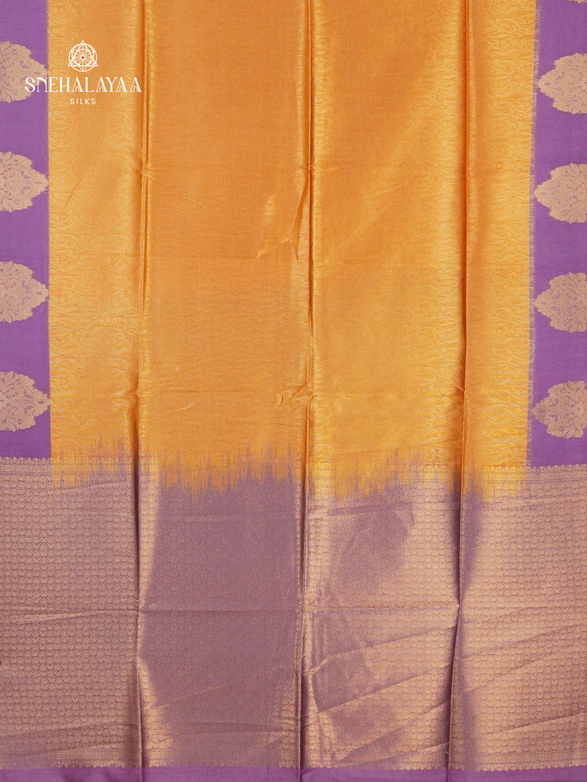 Orange Jute Saree
