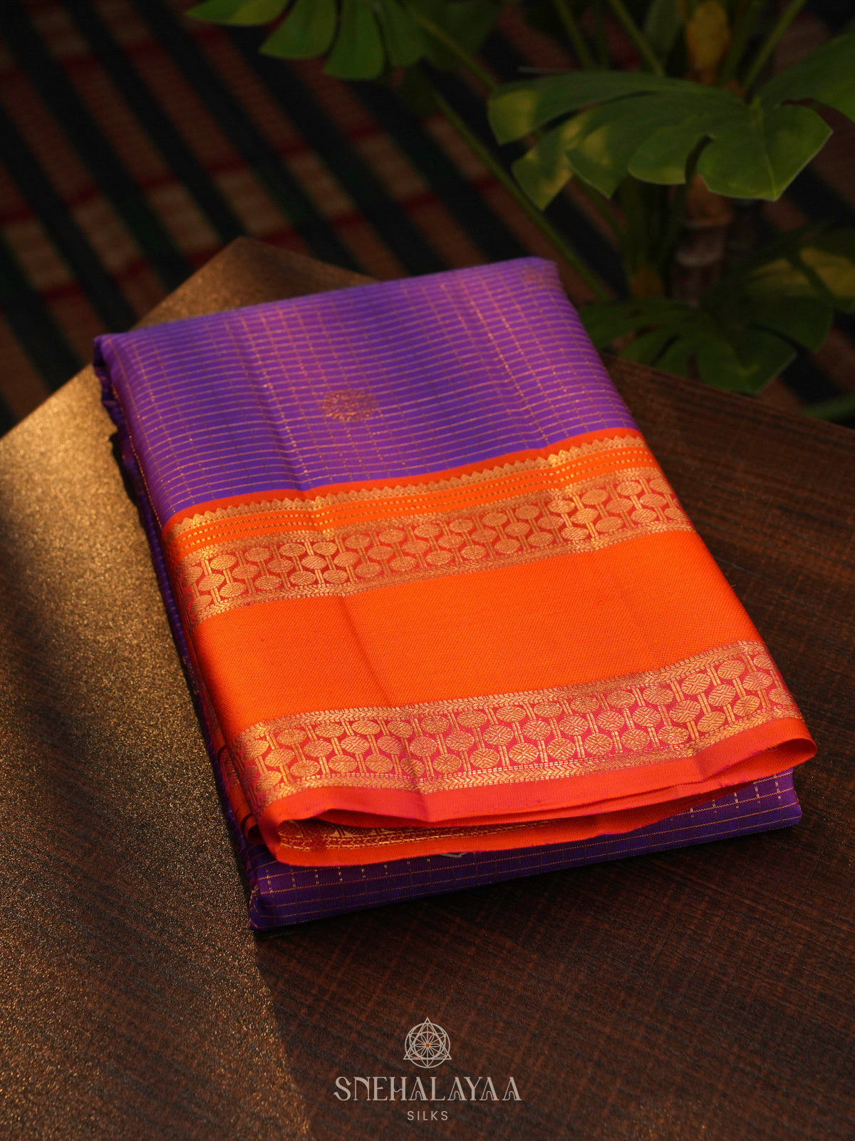 Lavender Kanjivaram Silk Saree