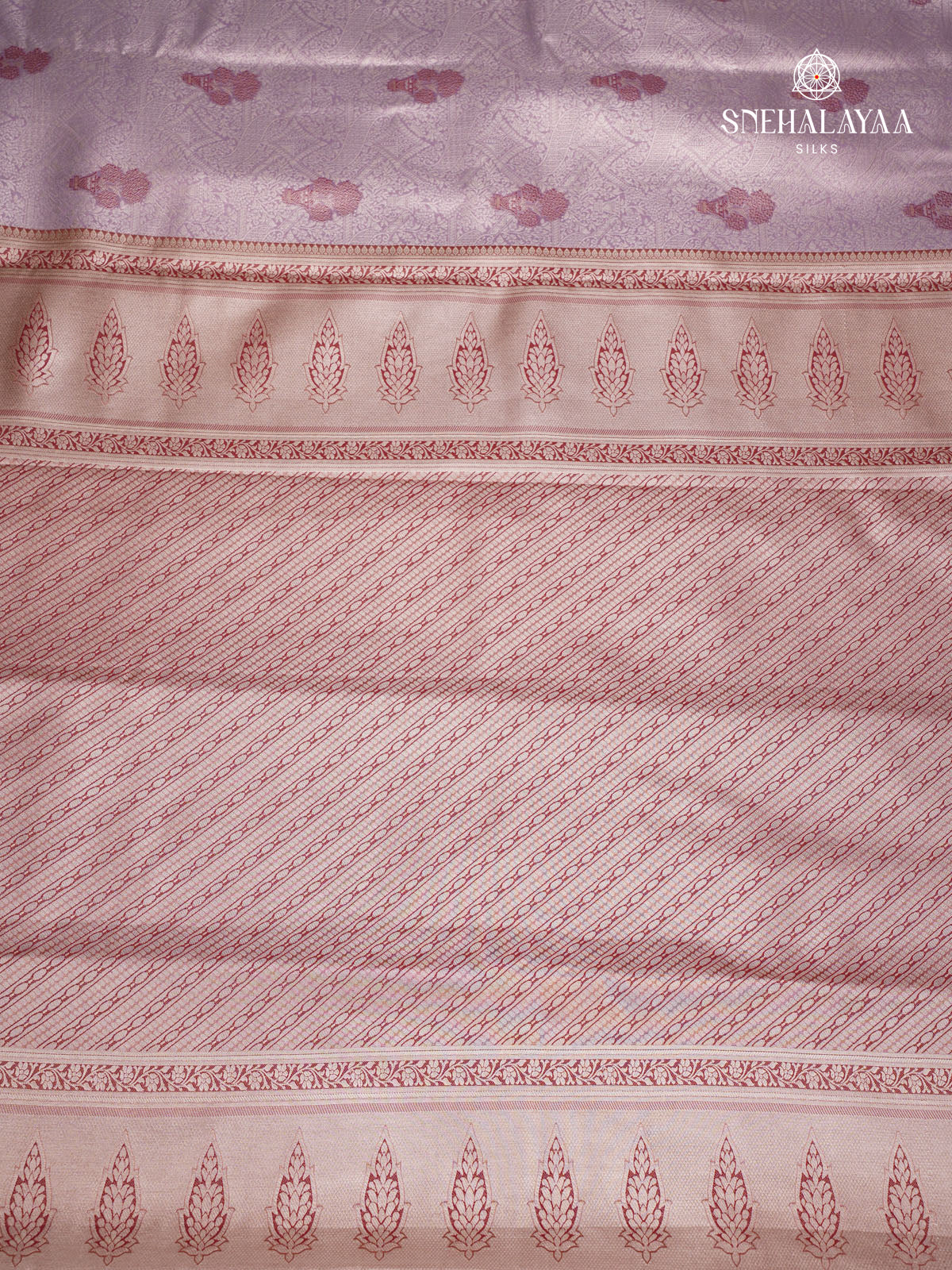 Lilac Art Silk Saree