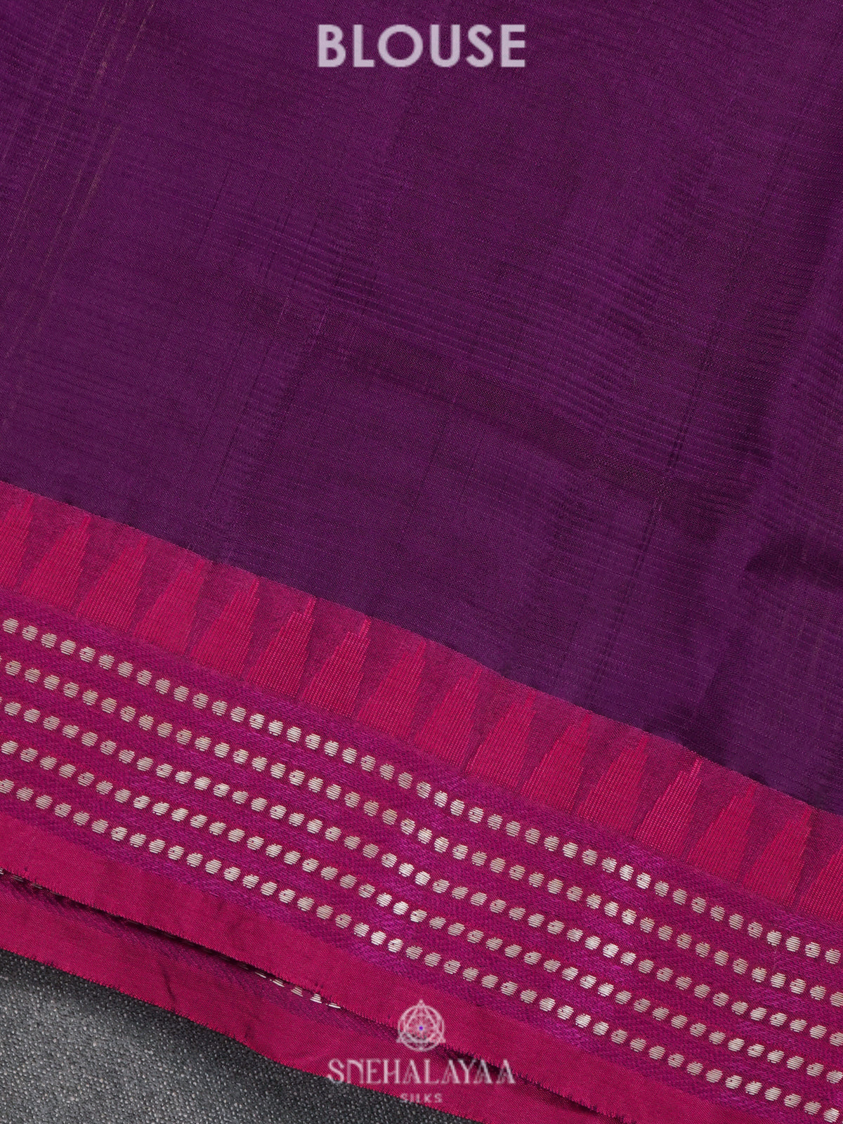 Purple Banaras Kora Silk Saree