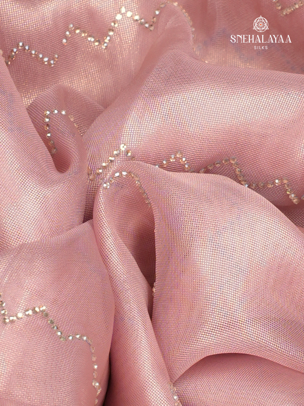 Pastel Pink Designer Saree