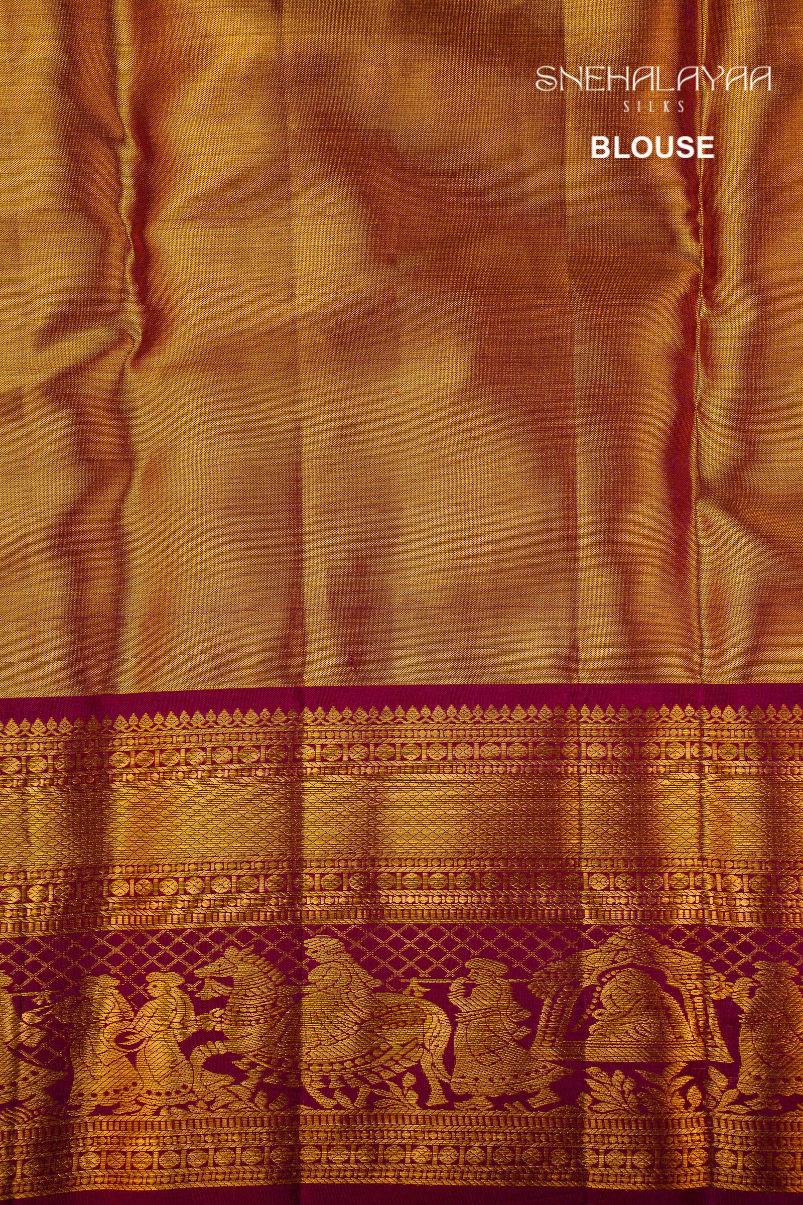 Chartreuse Green Tissue Kancheevaram Silk Saree
