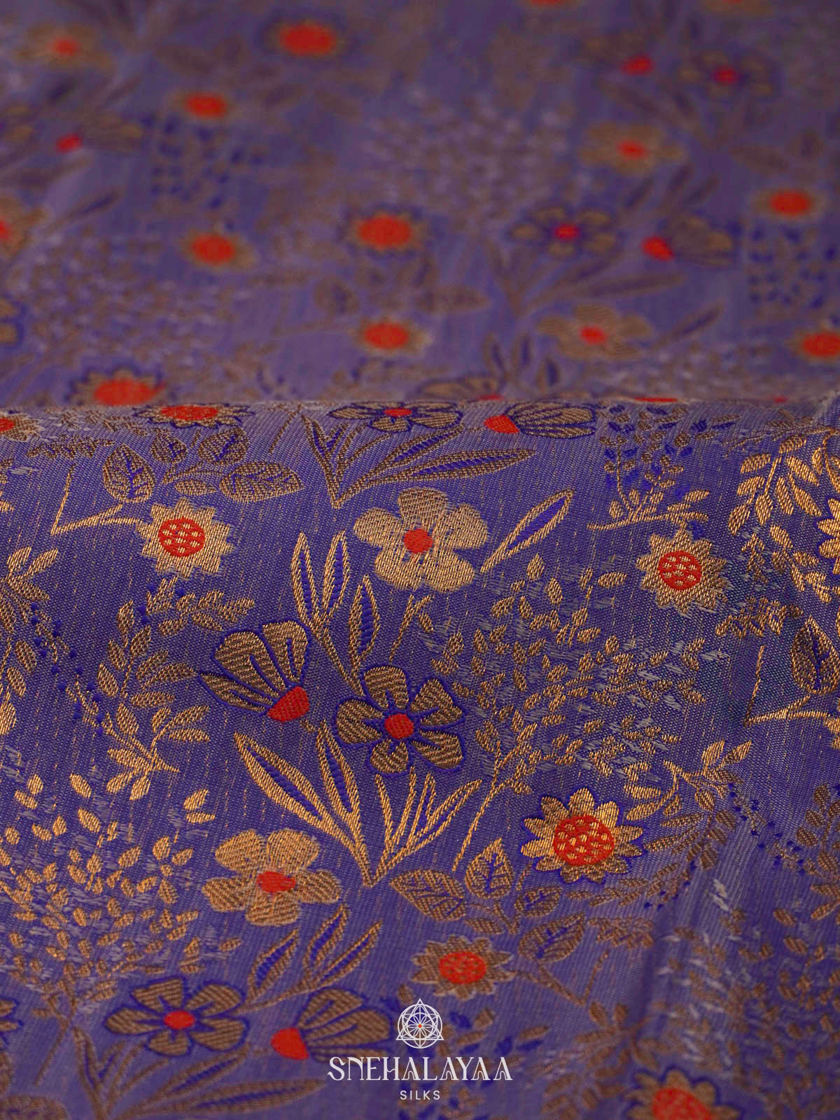 Lavender Art Silk Saree