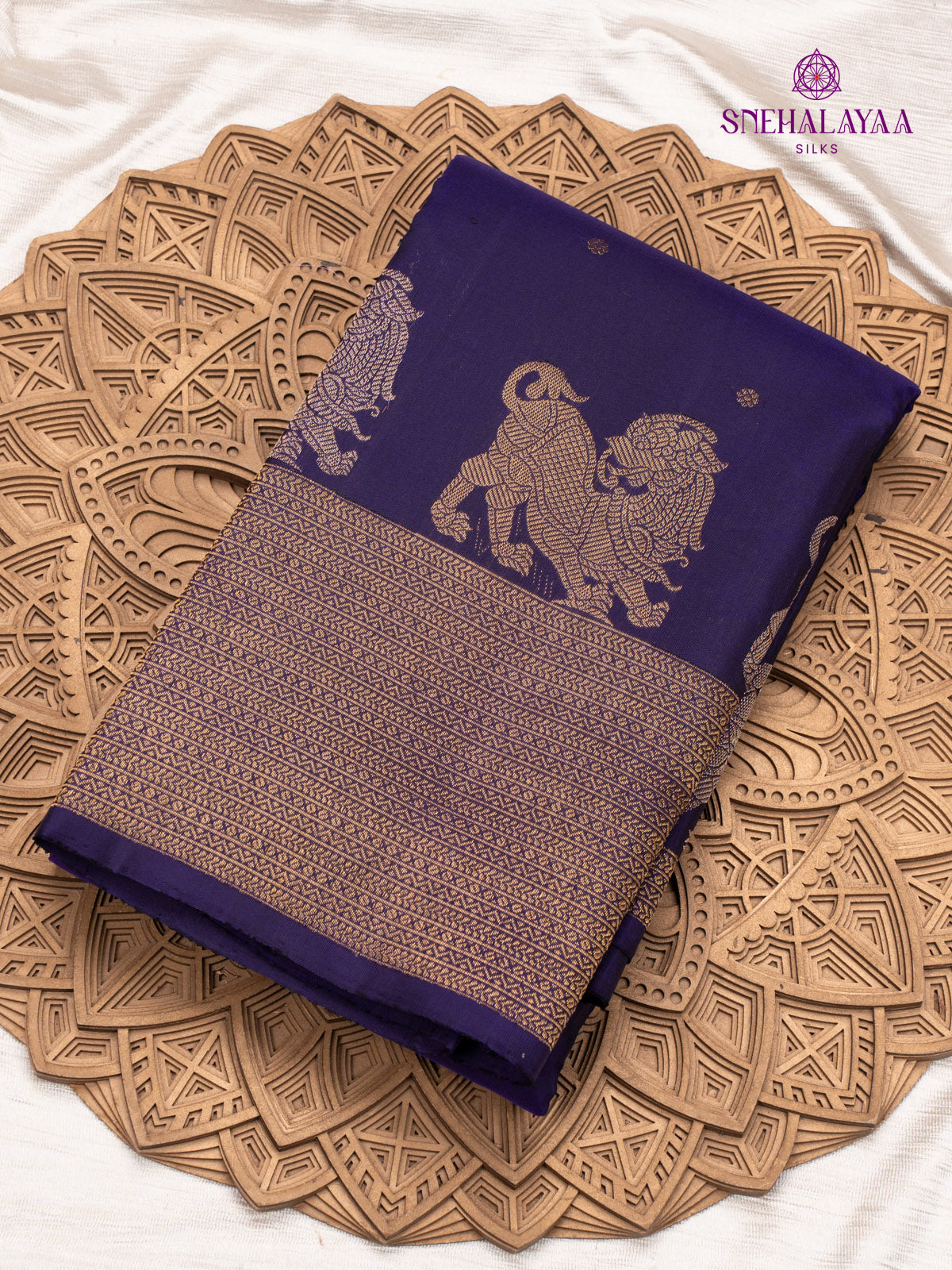 Purple Kanjivaram Silk Saree