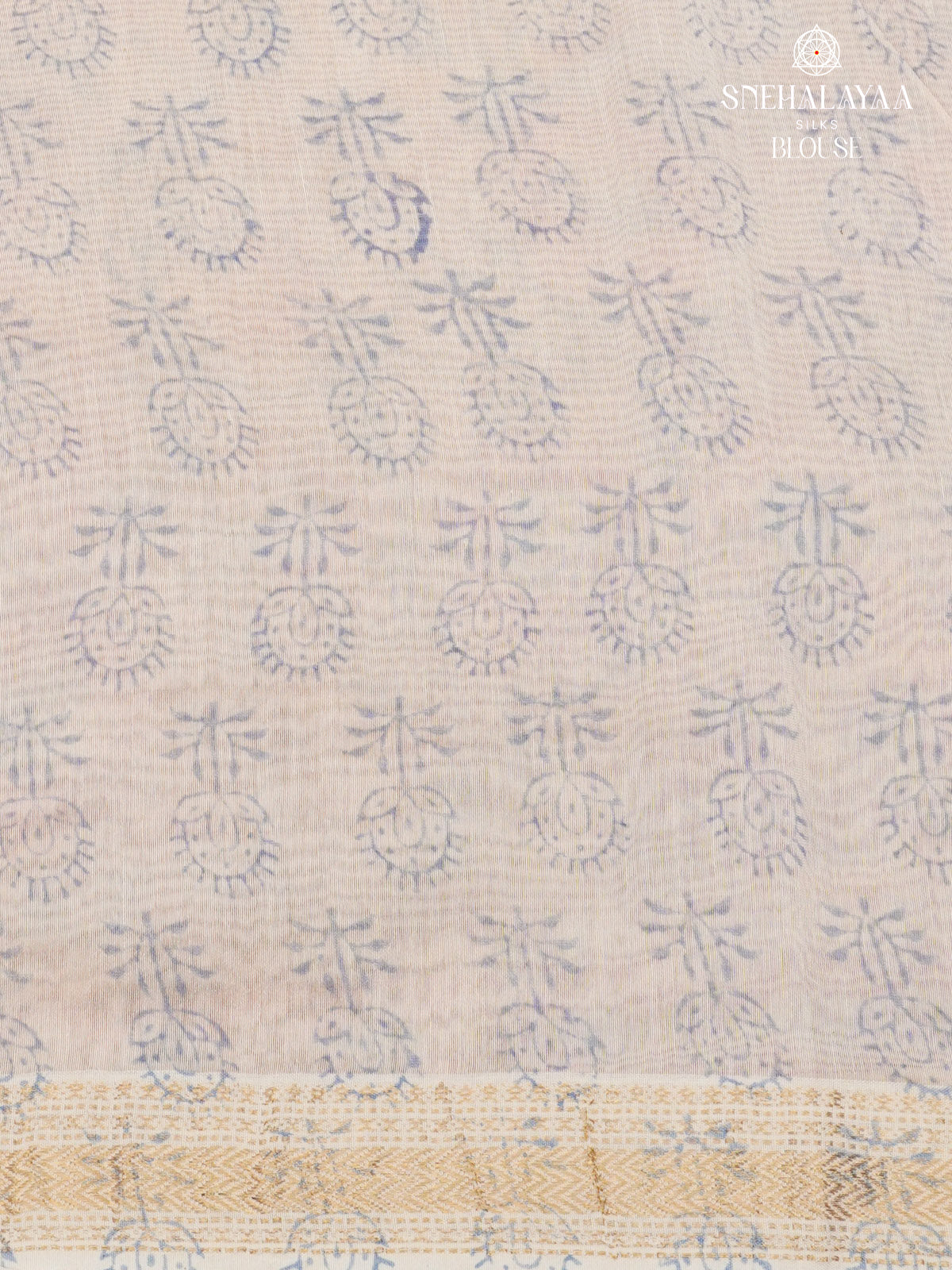 Pastel Orange Chanderi Saree