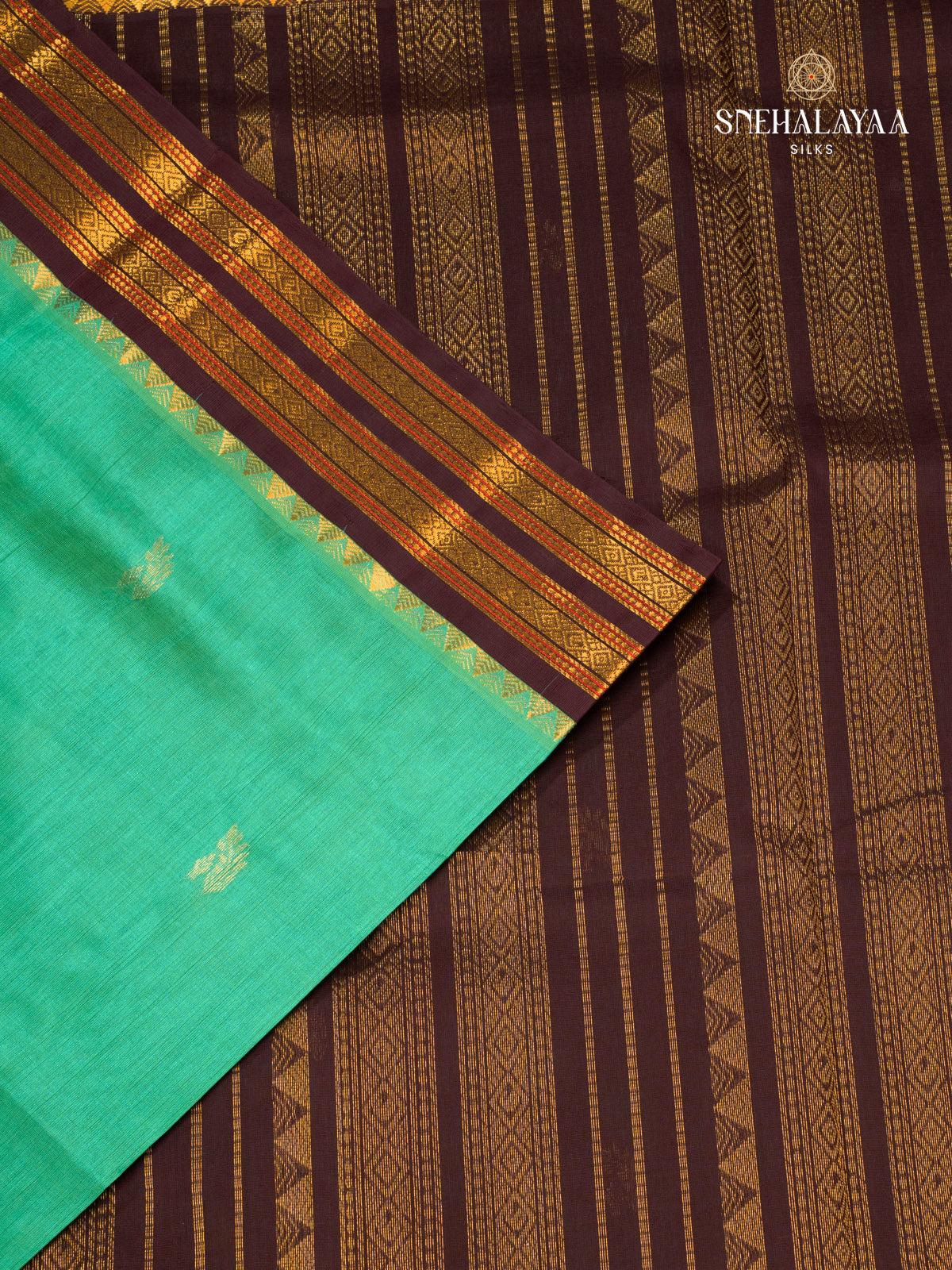 Green Kanchi Silk Cotton Sarees