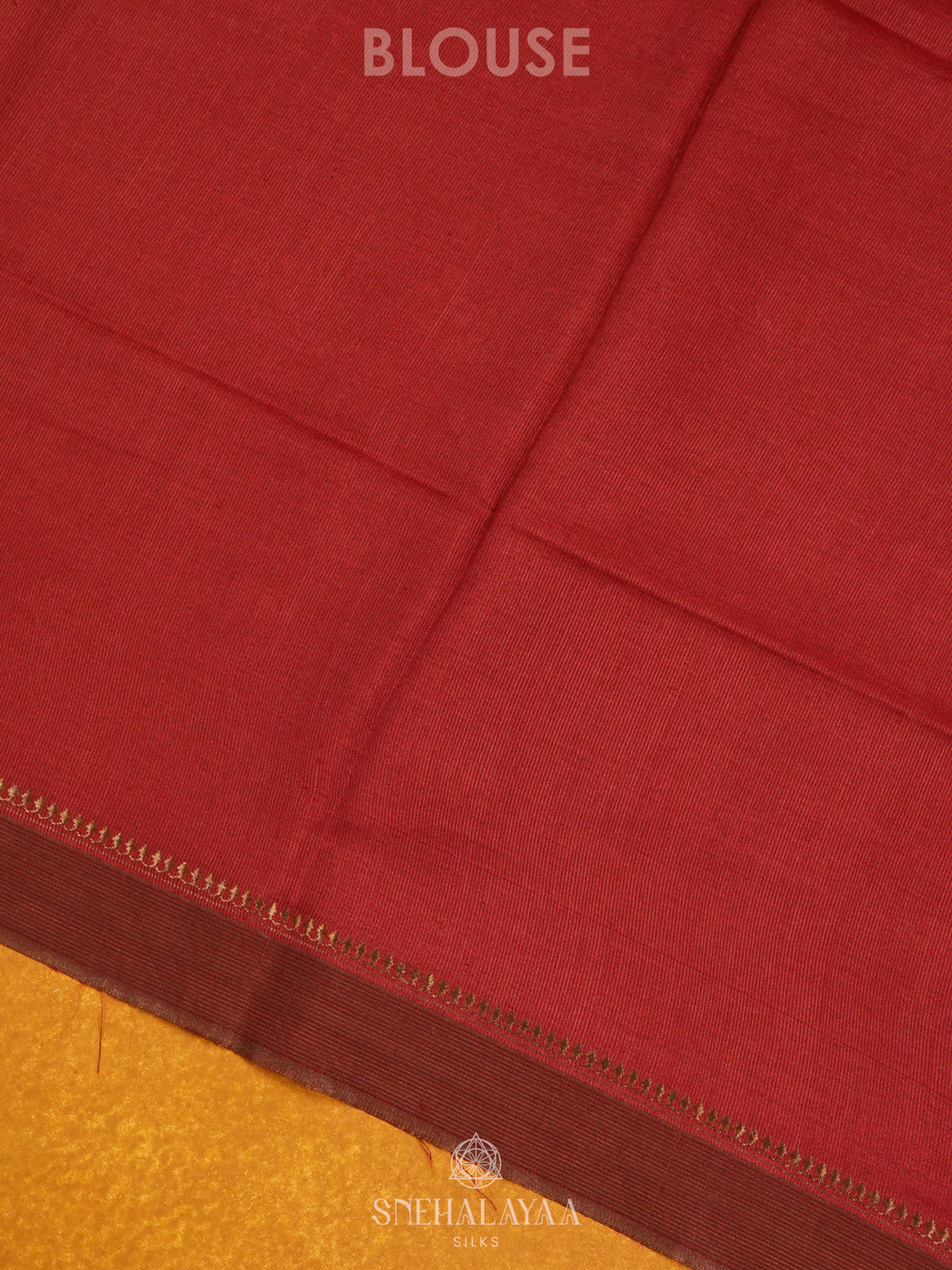 Red Tussar Saree