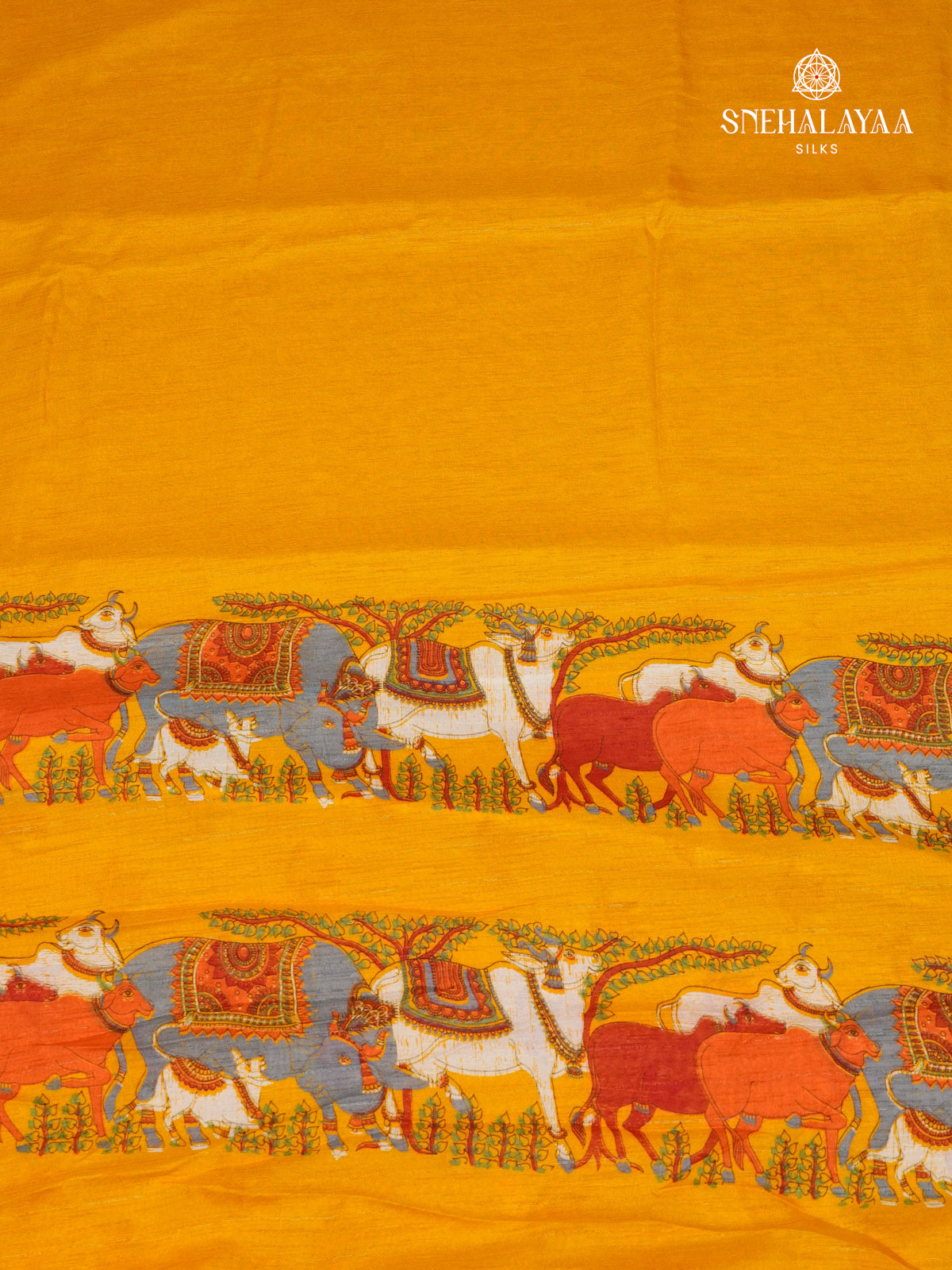 Yellow Dola Silk Saree