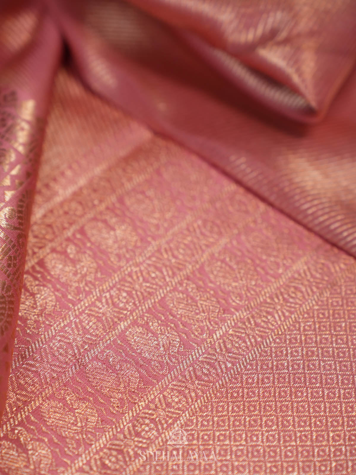 Pink Kanjivaram Silk Saree