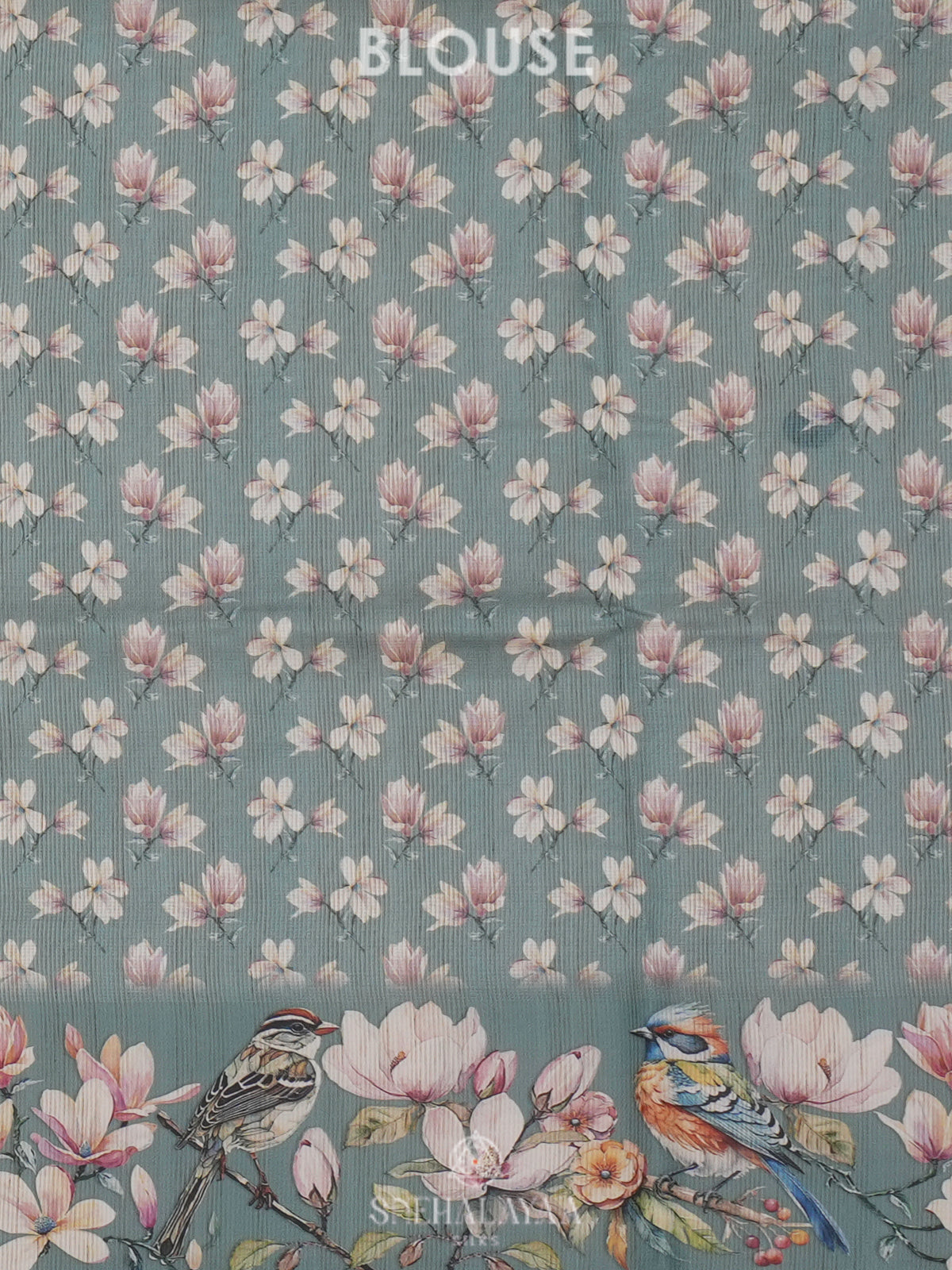 Teal Blue Kota Tussar Saree