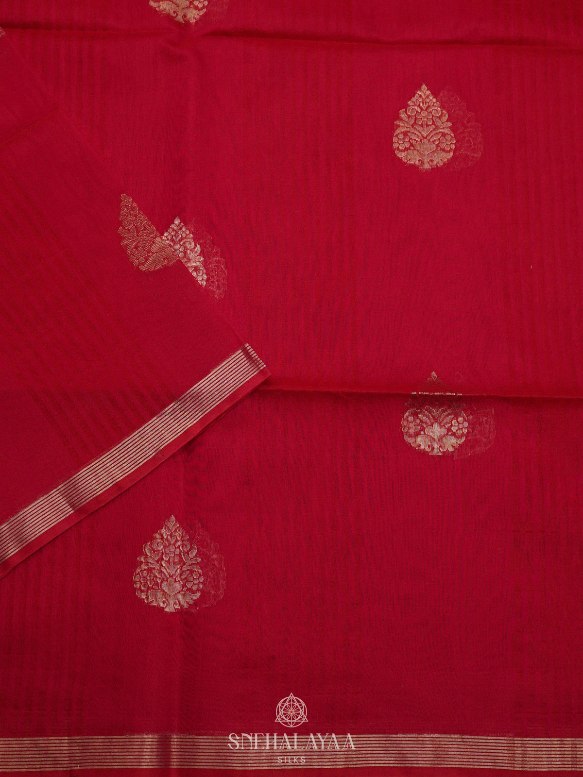 Pink Kora Silk Cotton Saree