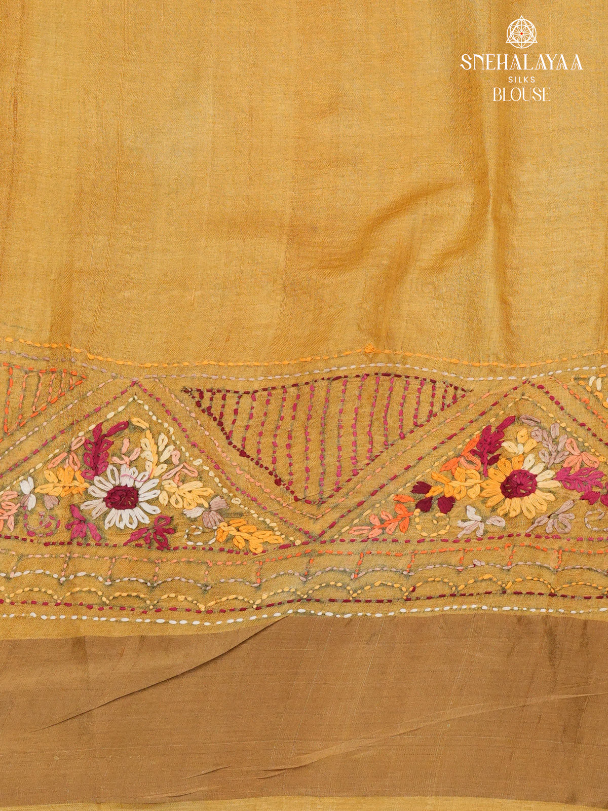 Green Tussar Silk Saree