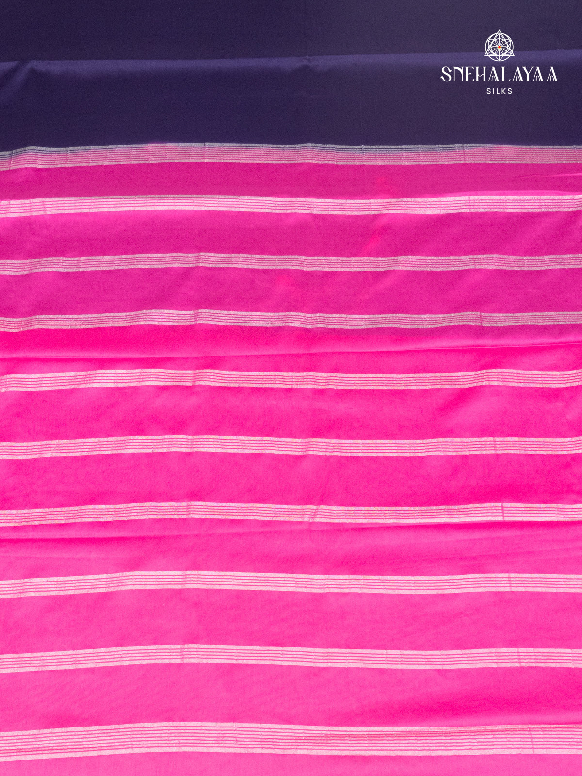 Navy Blue Mysore Silk Saree