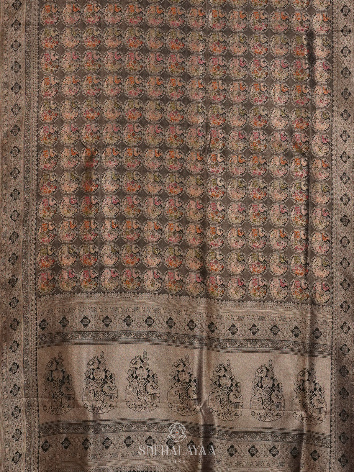 Black Banaras Silk Saree