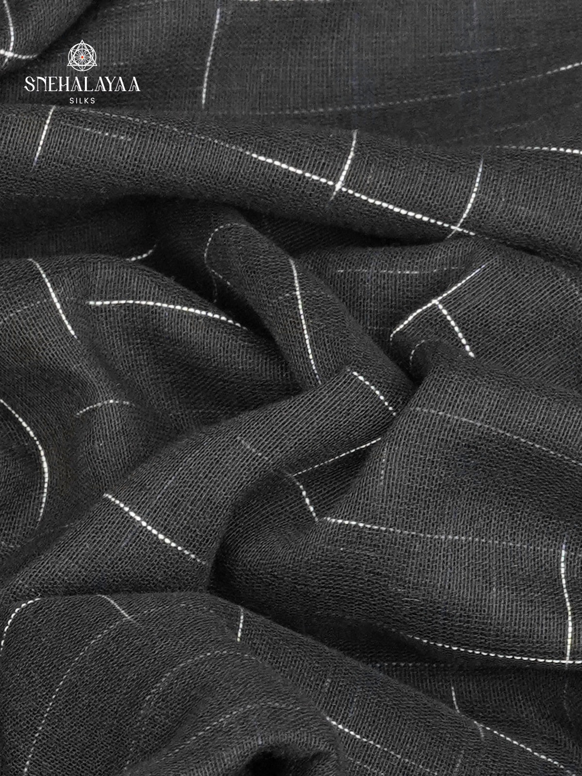 Black Sambalpuri Cotton Saree