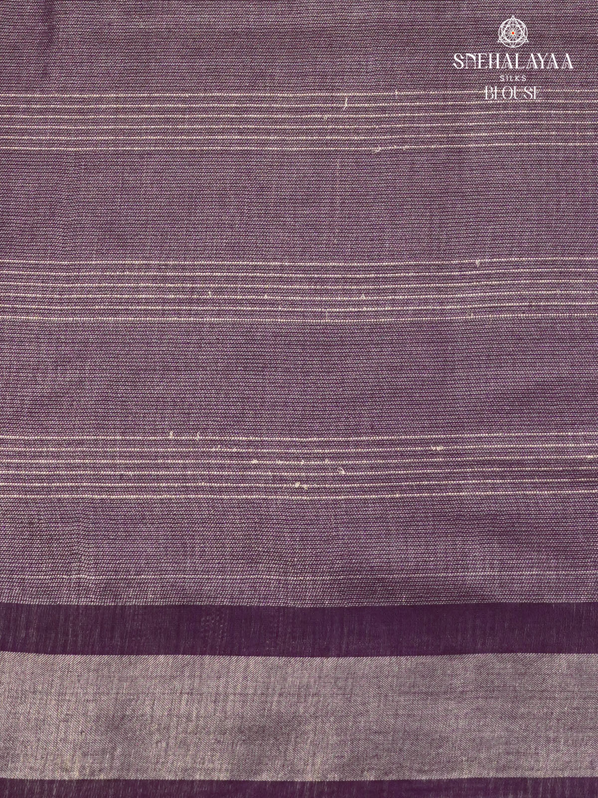 Purple Bamboo Silk Saree