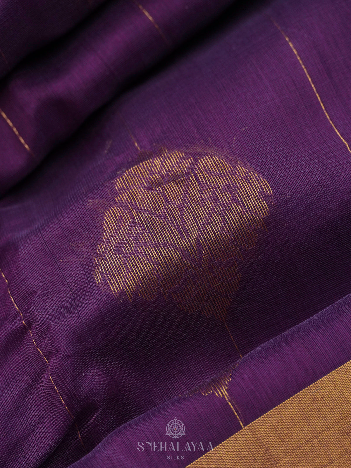 Purple Kanchi Silk Cotton Saree