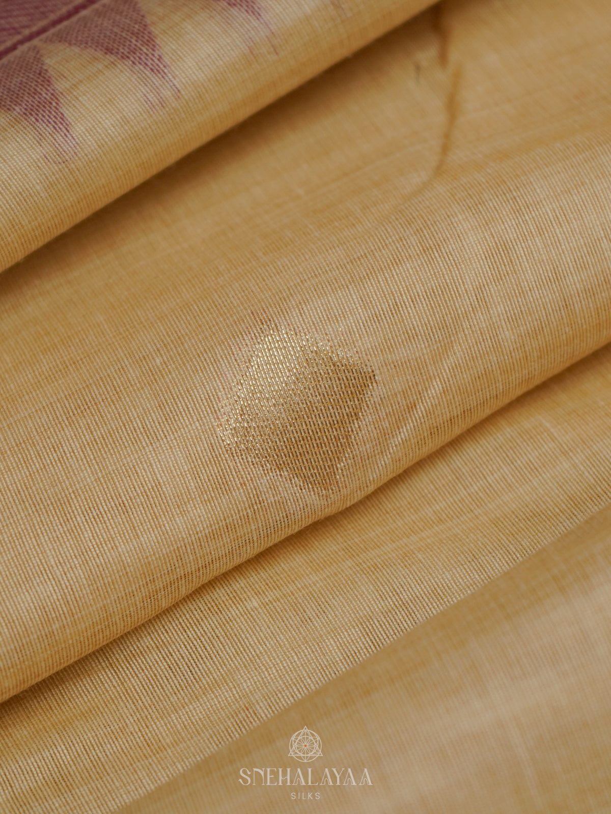 Cream Munga Cotton Saree