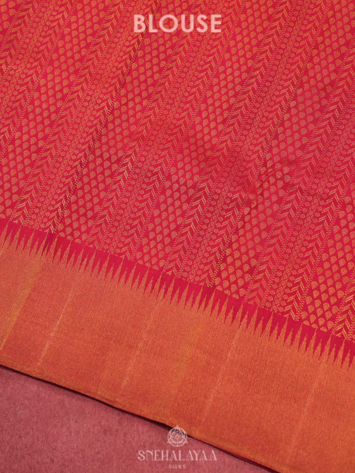 Rani Pink Kanjivaram silk saree