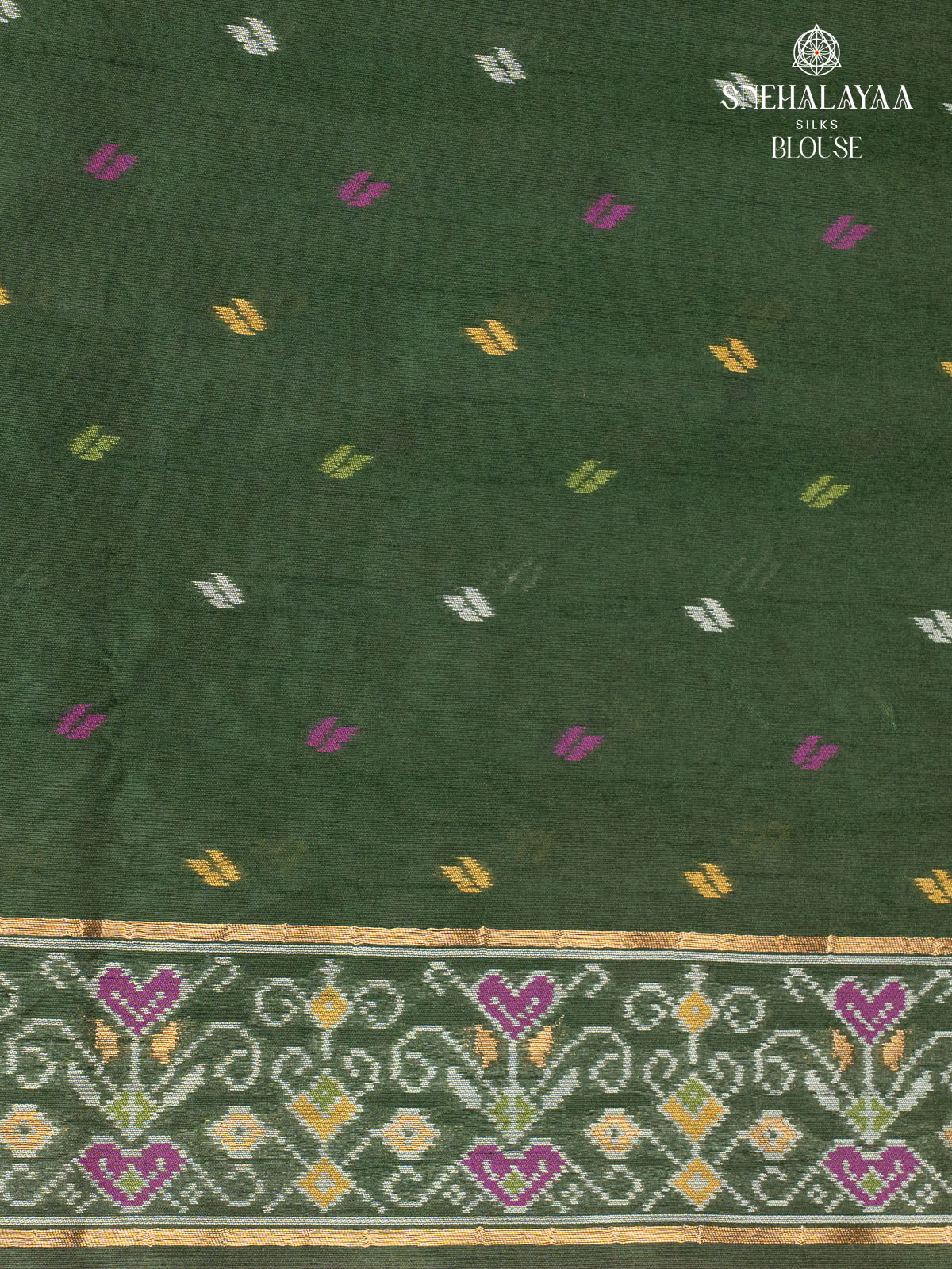 Lavender Ikat Silk Saree