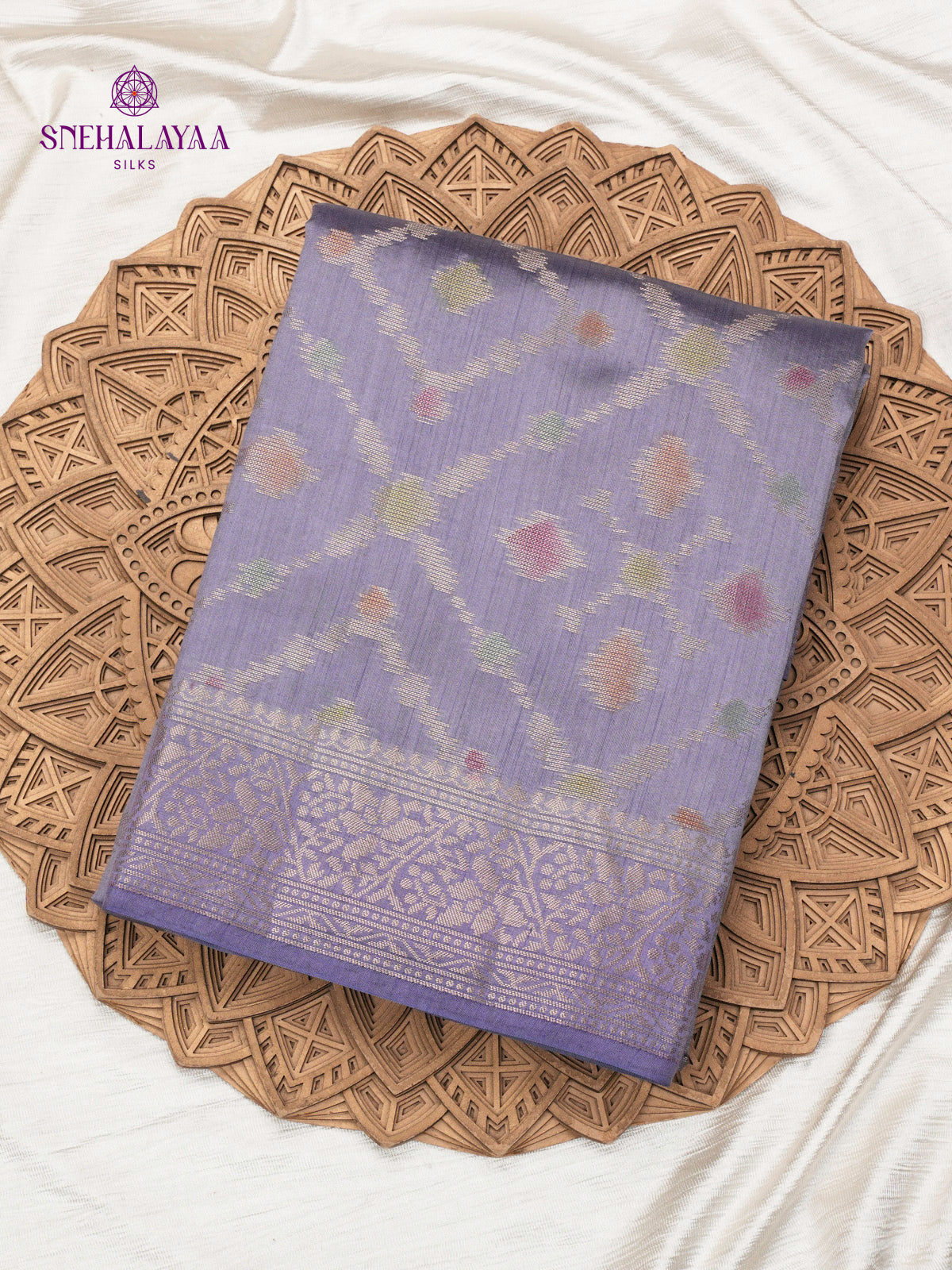 Blue Banaras Chiniya Silk Saree