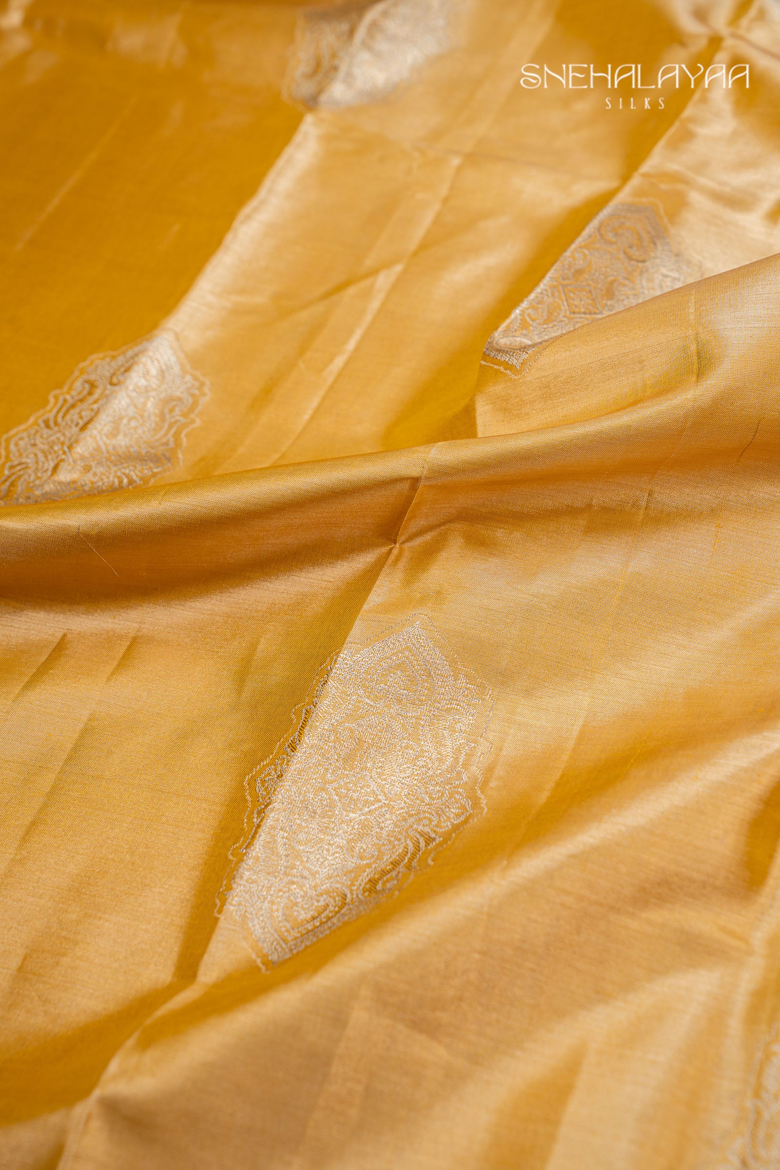 Yellow Kancheevaram Tissue Silk Saree