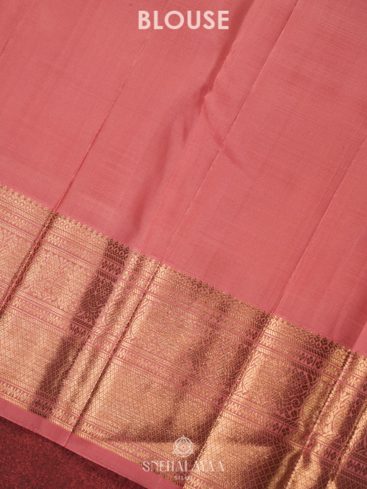 Peach Kanjivaram Silk Saree