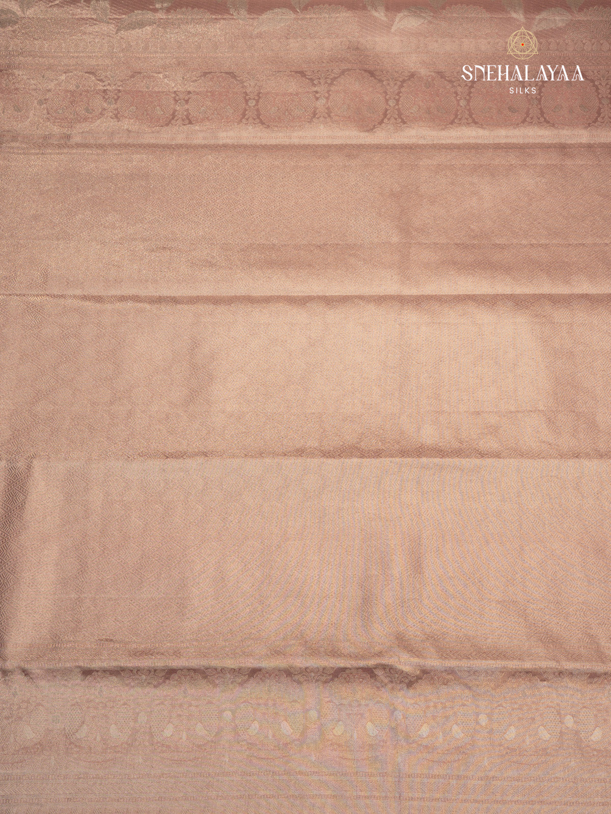Peach Pink Kanjivaram Tissue Silk Saree