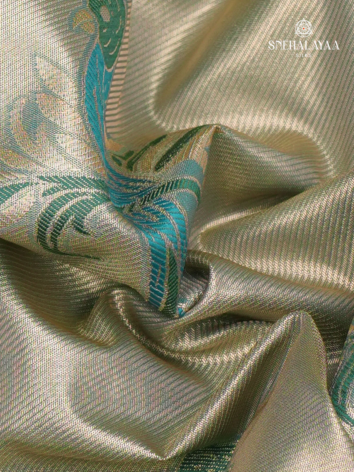 Turquoise Blue Art Silk Saree