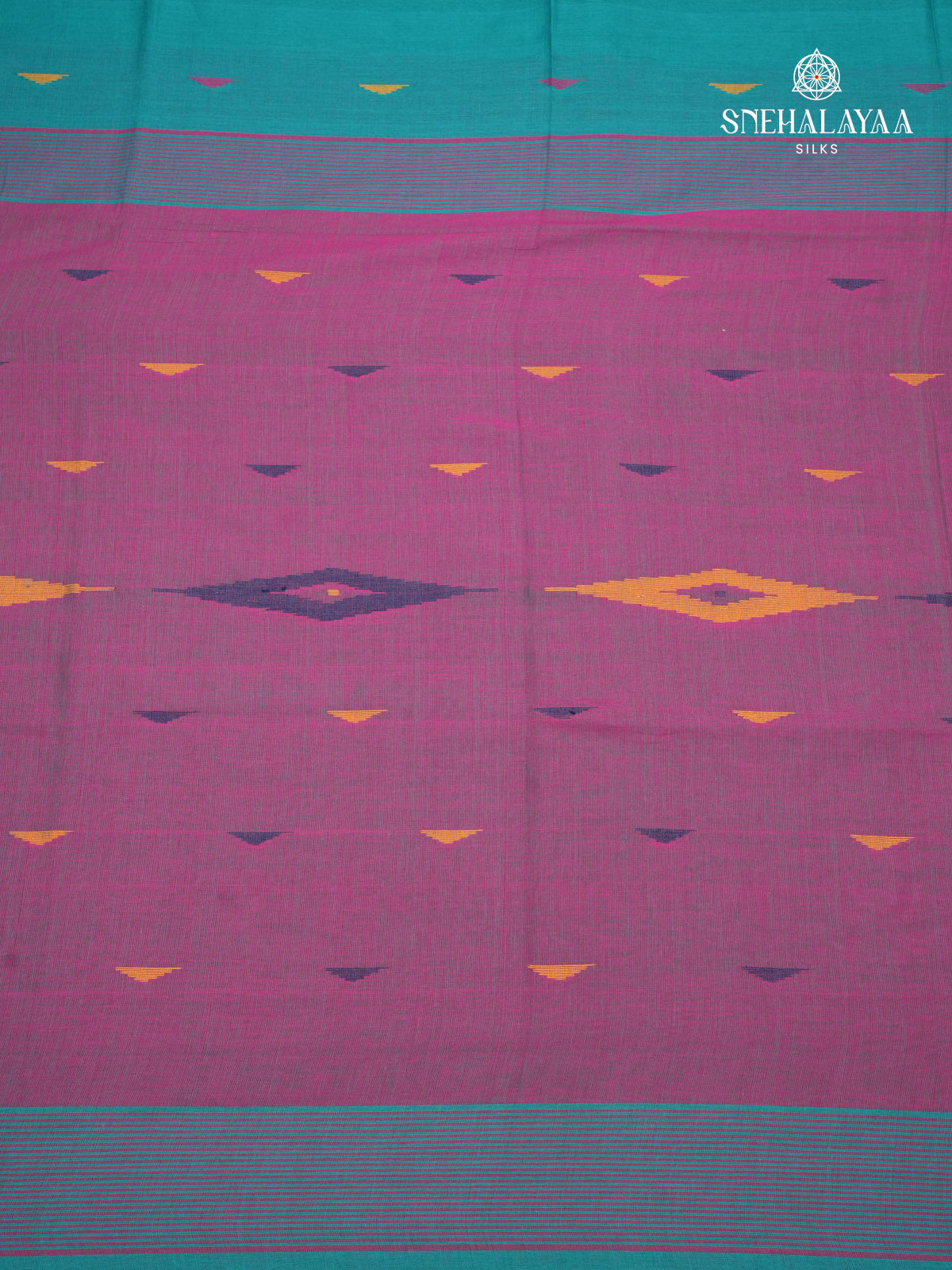 Sea Green Khadi Cotton Saree