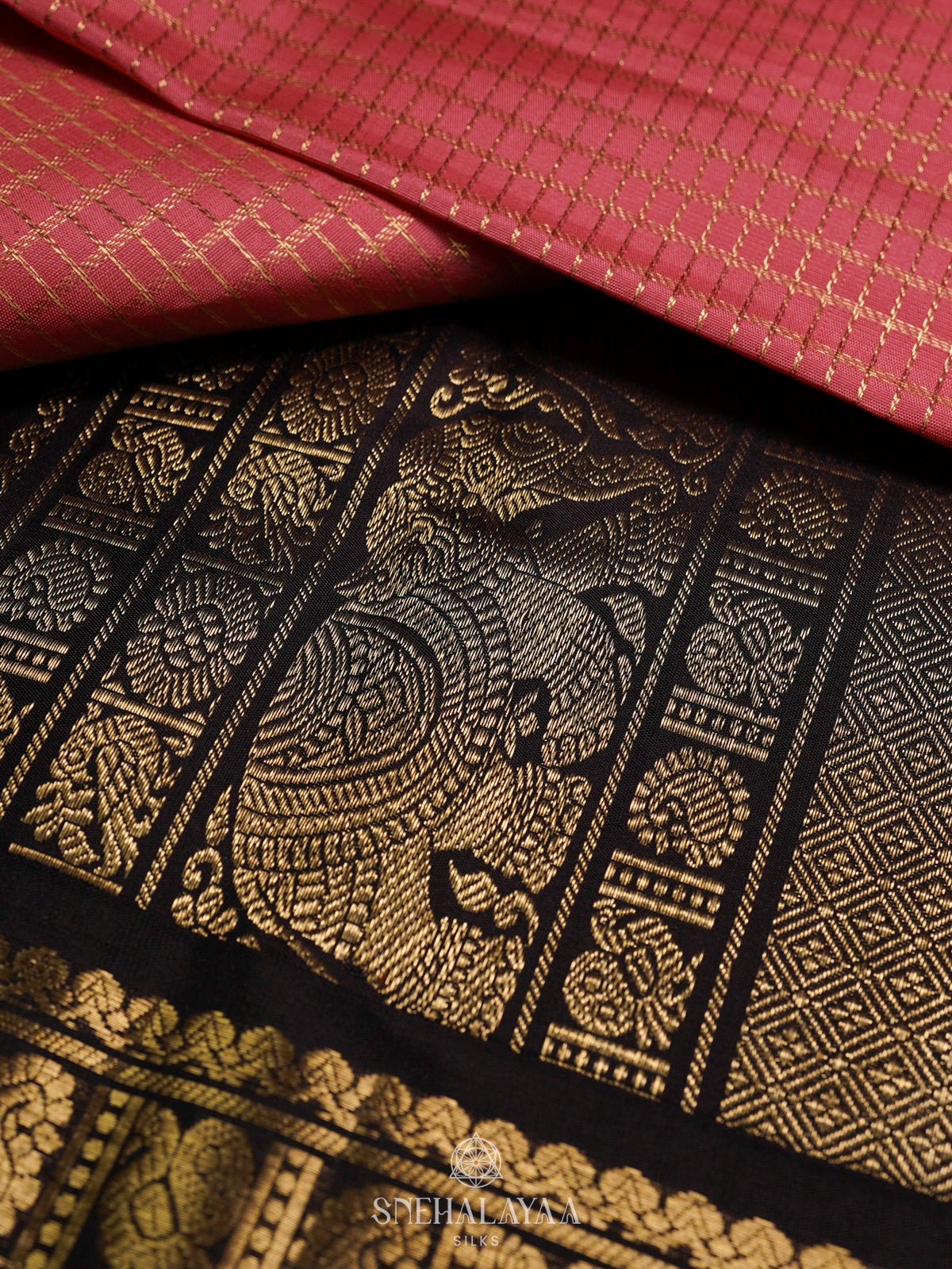 Pink Kanjivaram Silk Saree