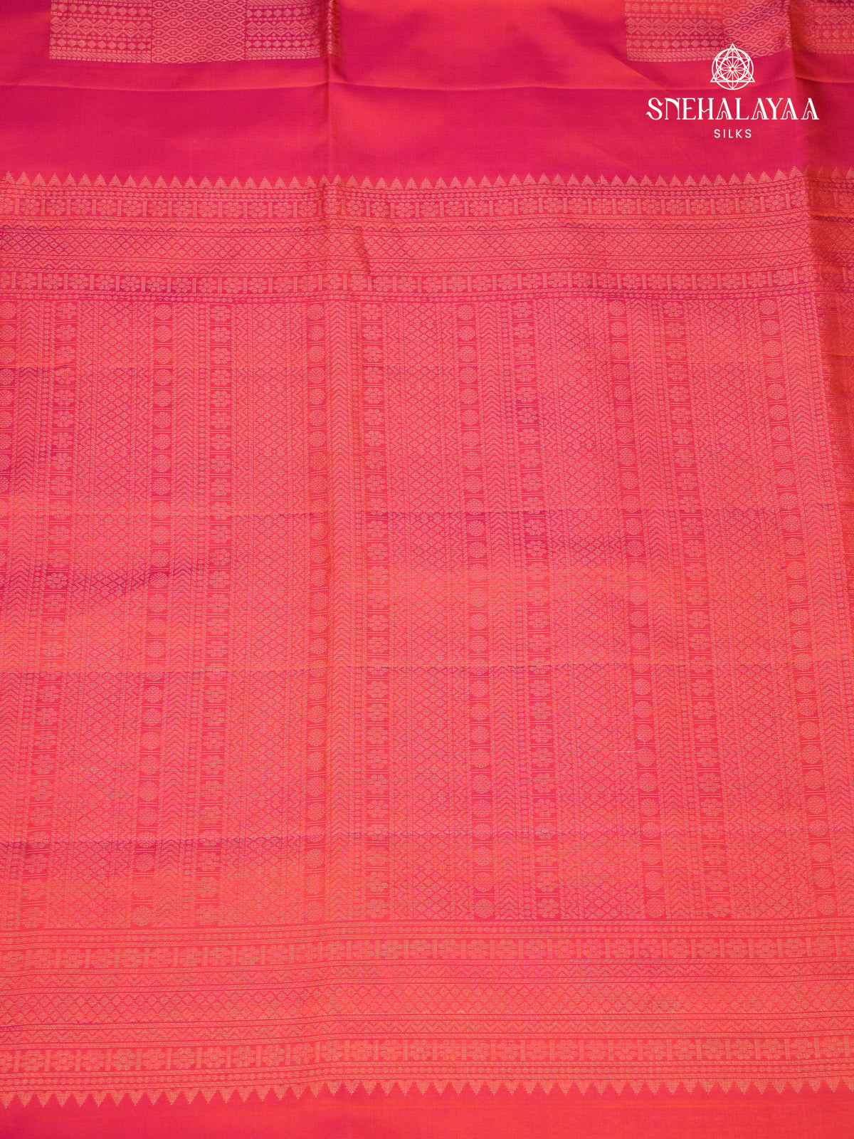 Orange Kanjivaram Soft Silk Saree